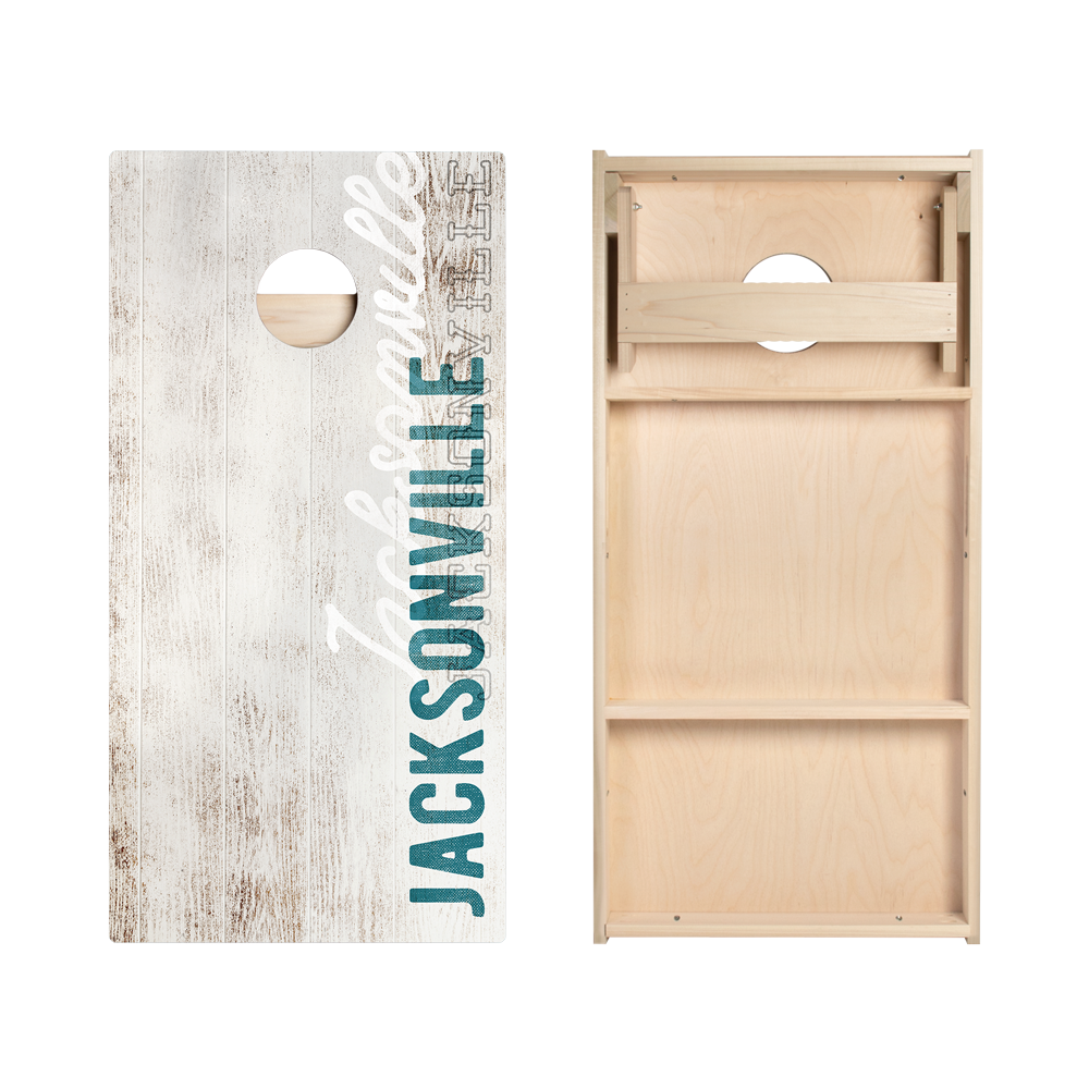 Jacksonville Football Vintage Gameday Star Cornhole Boards