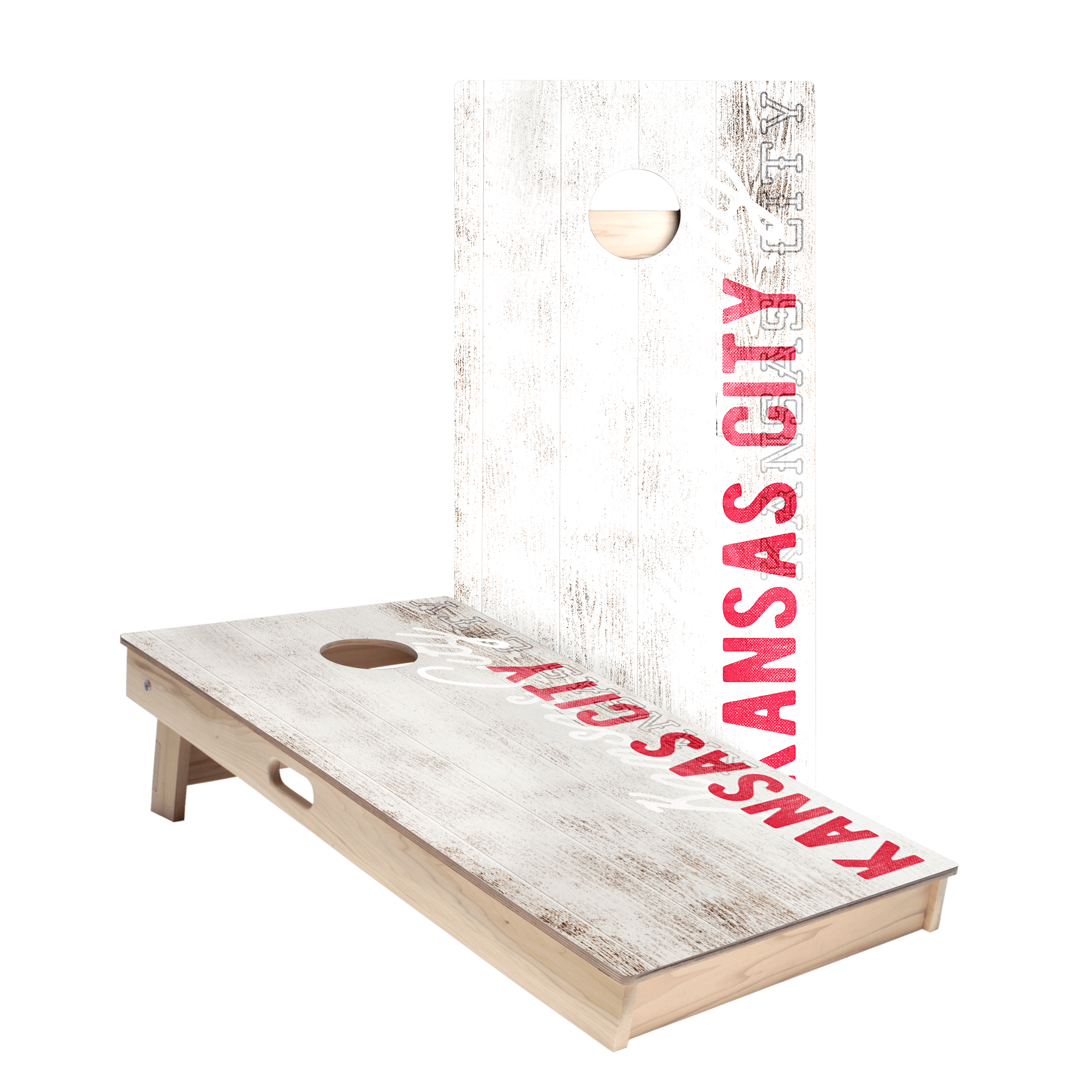 Kansas City Football Vintage Gameday Star Cornhole Boards