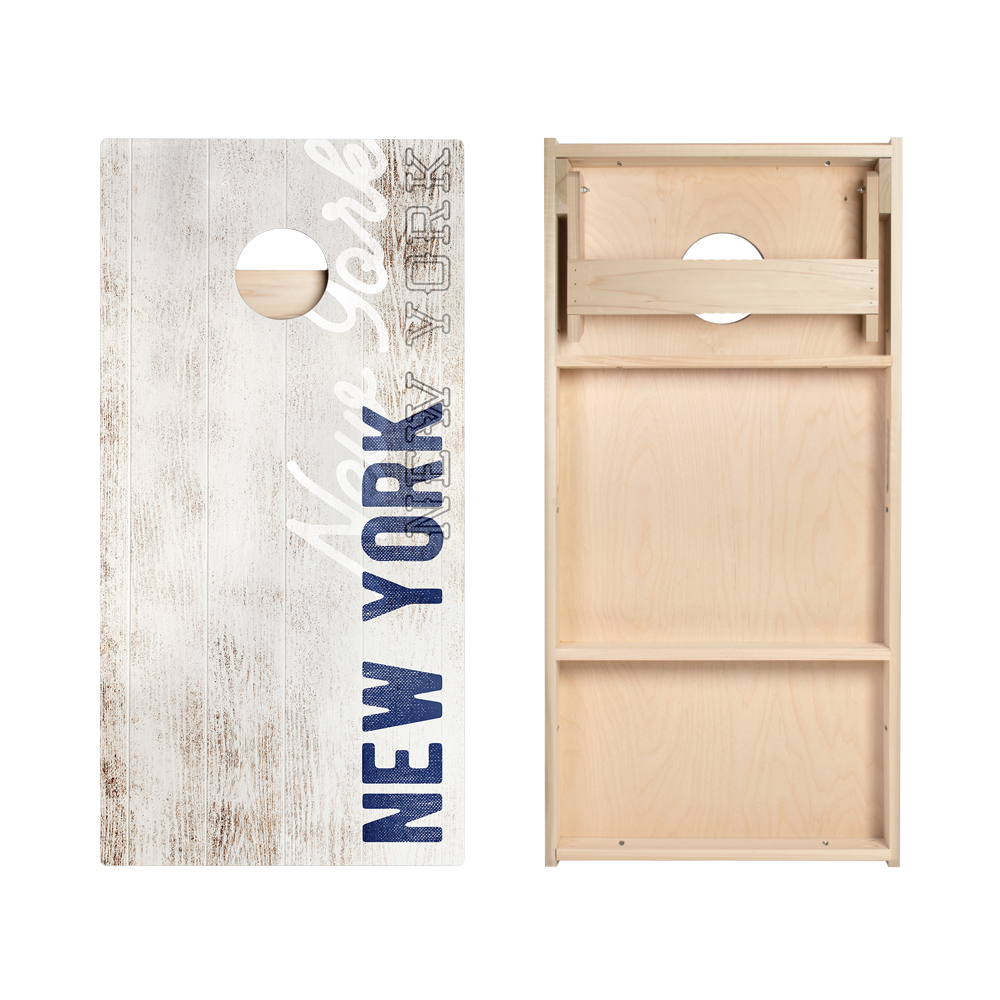 New York Blue Vintage Gameday Star Cornhole Boards