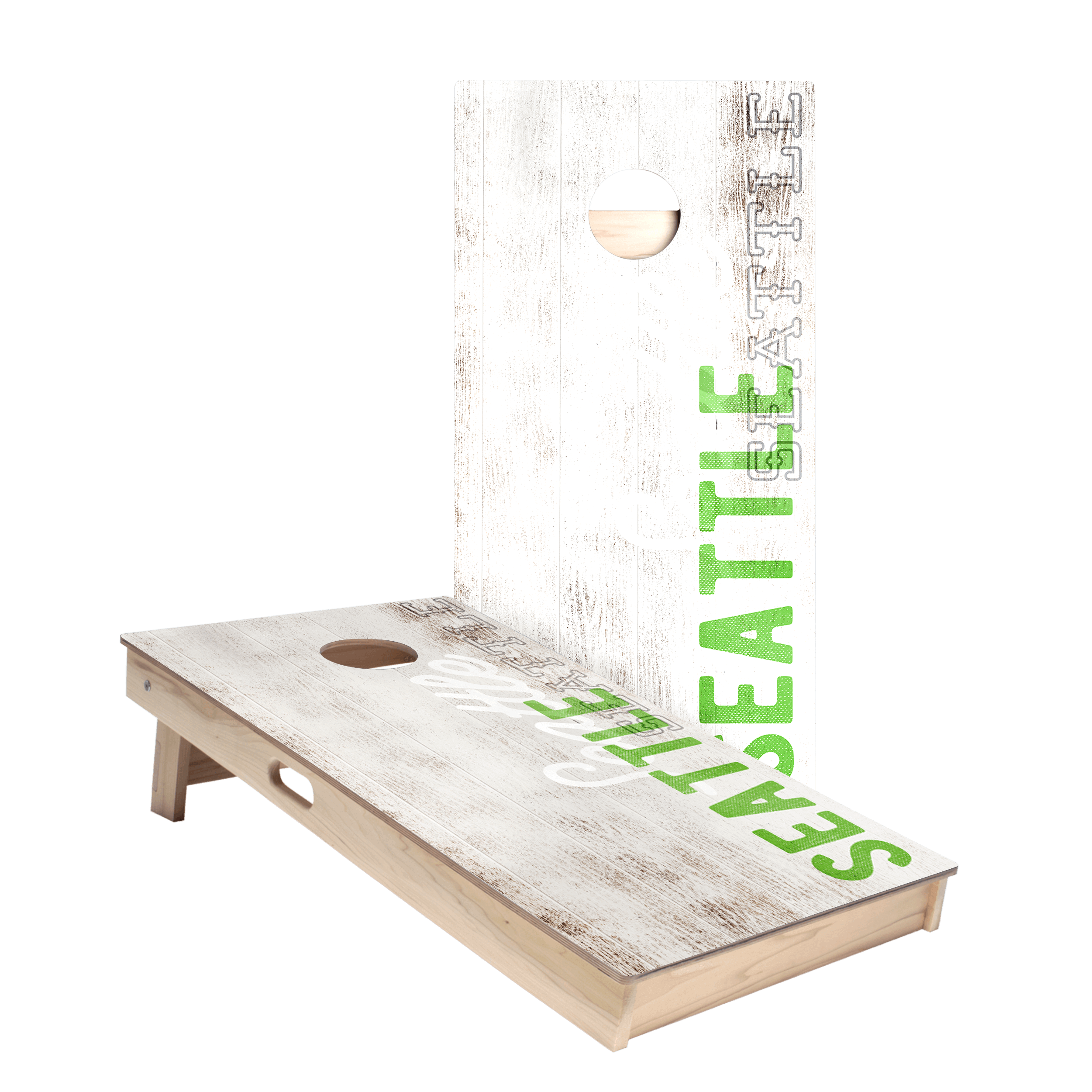 Seattle Football Vintage Gameday Star Cornhole Boards