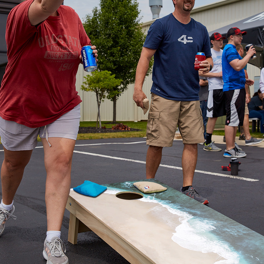 Vintage Wave Star Cornhole Boards