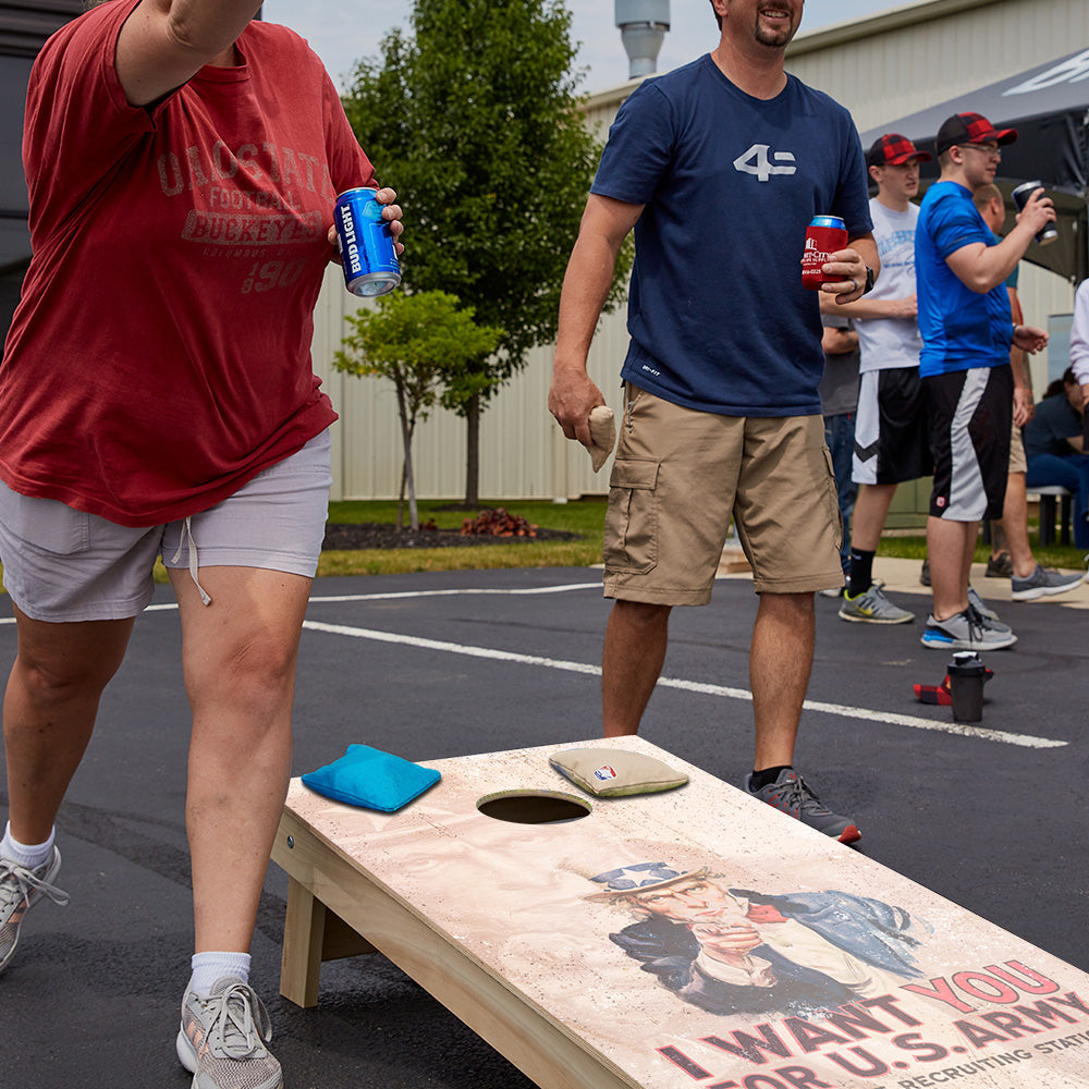 Uncle Sam Star Cornhole Boards
