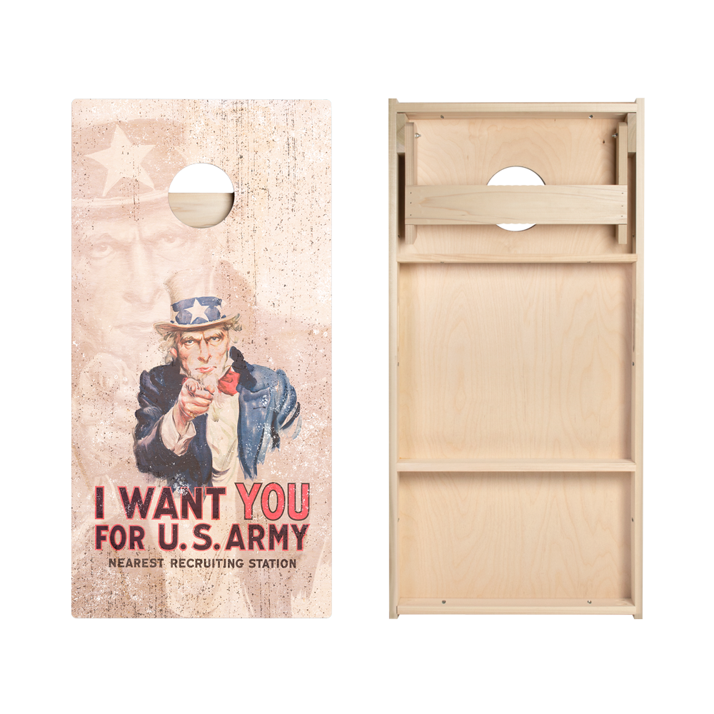 Uncle Sam Star Cornhole Boards