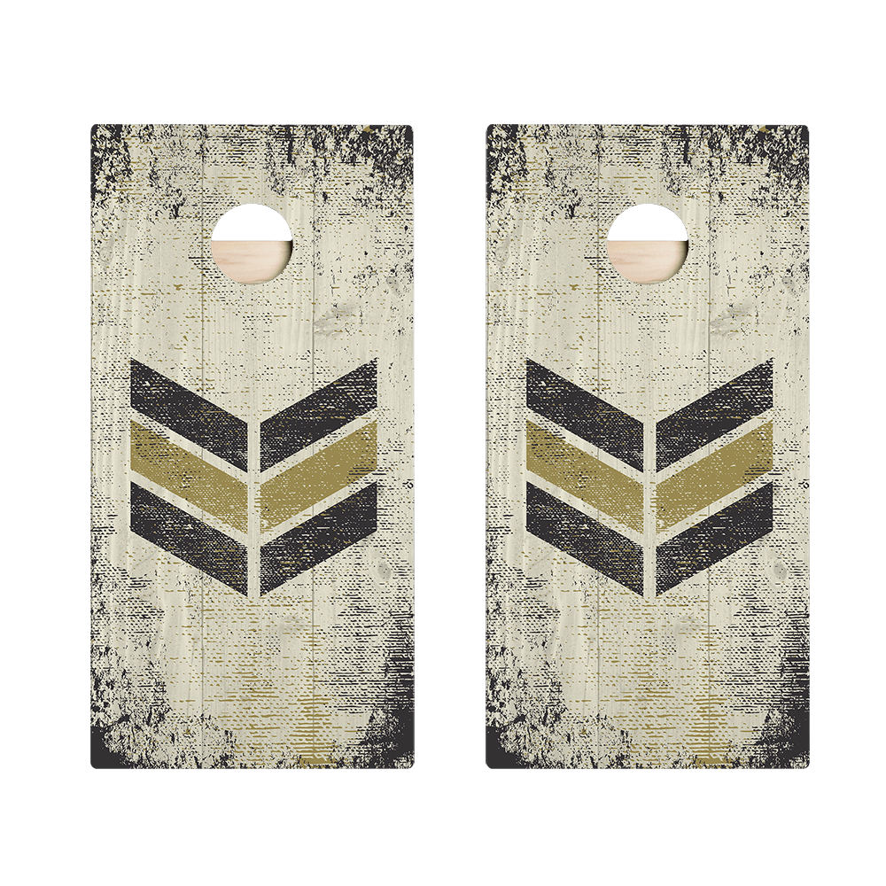 Vintage Military Board Star Cornhole Boards