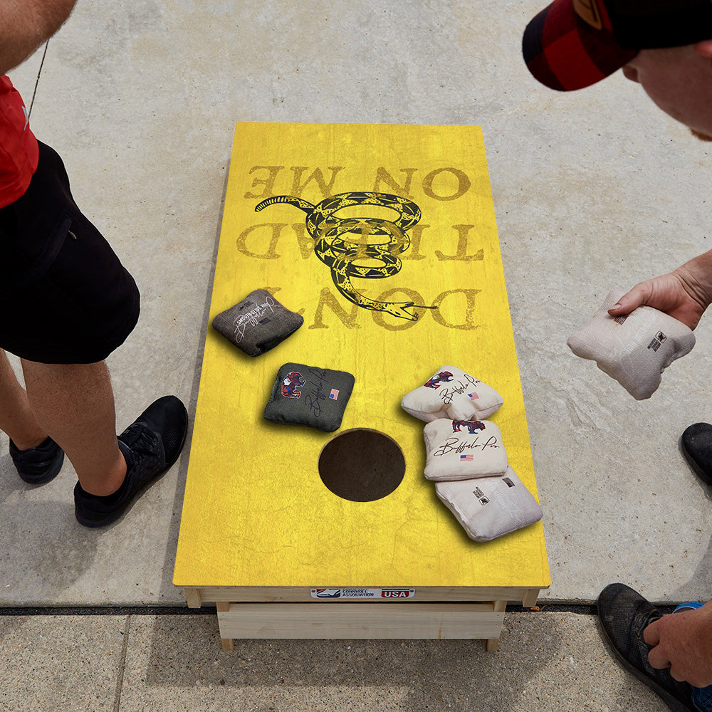 Don’t Tread On Me Yellow Star Cornhole Boards