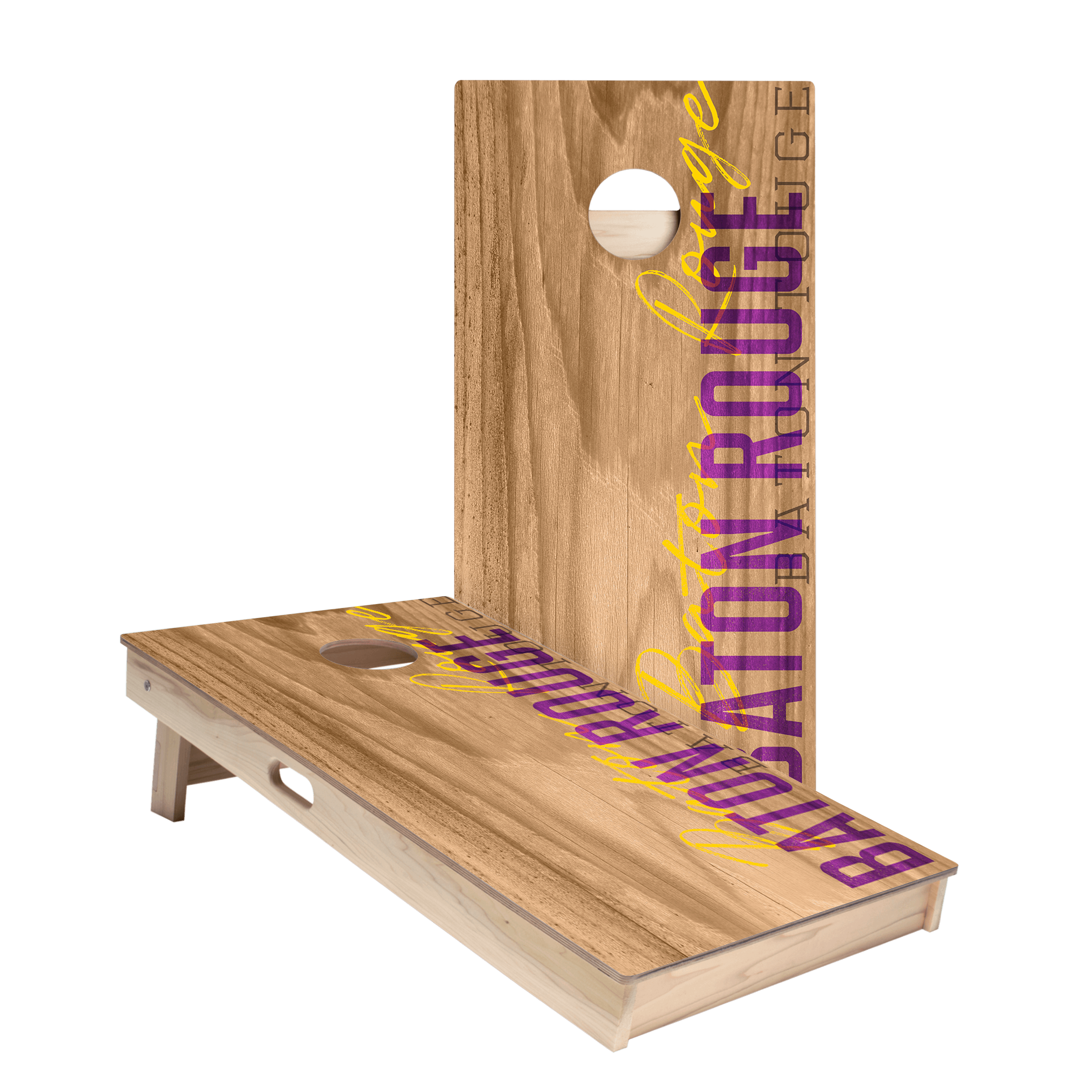 Baton Rouge Campus Gameday Star Cornhole Boards