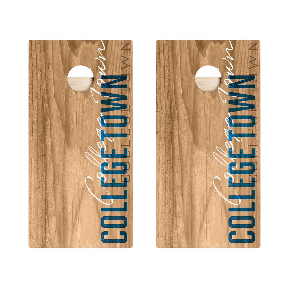 College Town Campus Gameday Star Cornhole Boards
