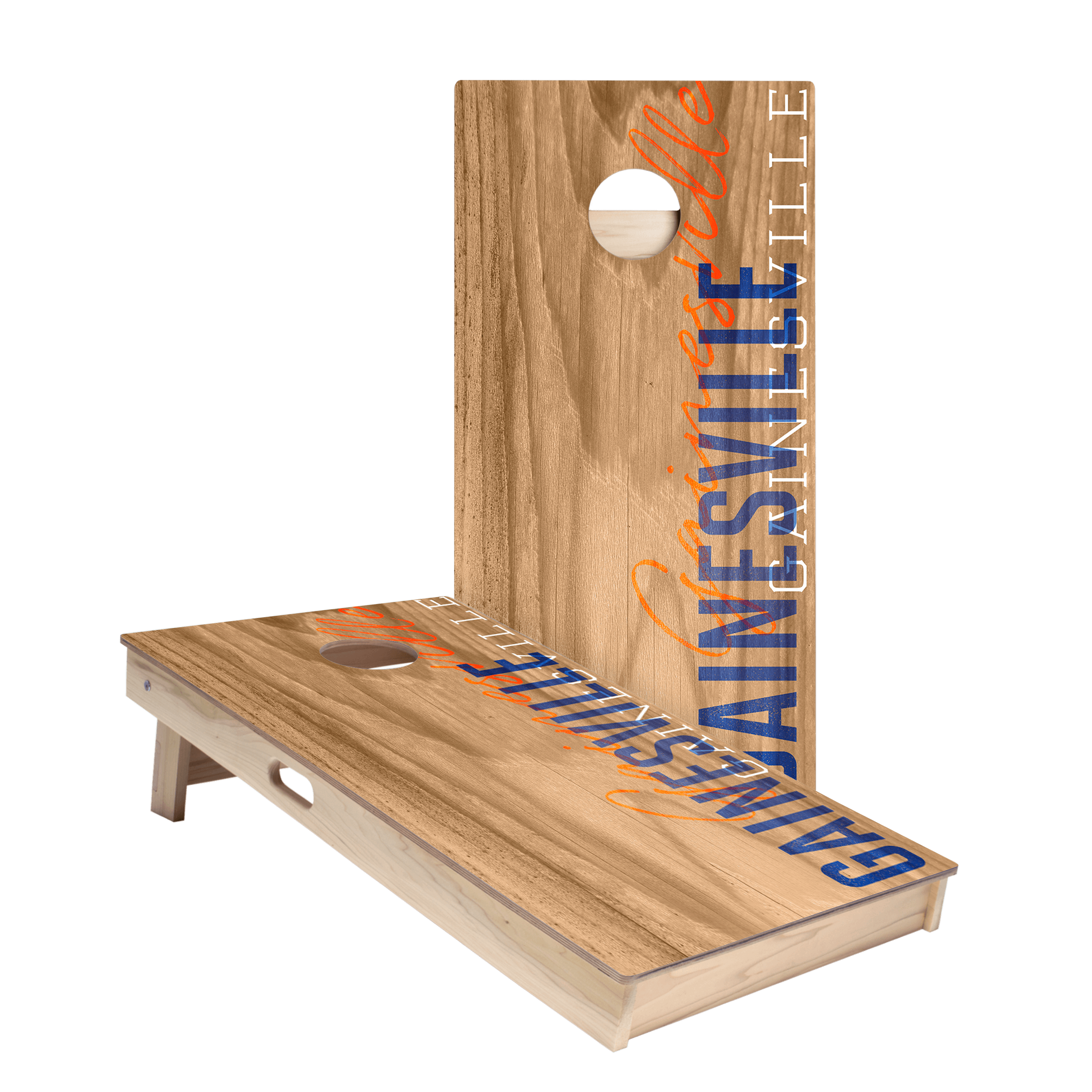 Gainesville Campus Gameday Star Cornhole Boards