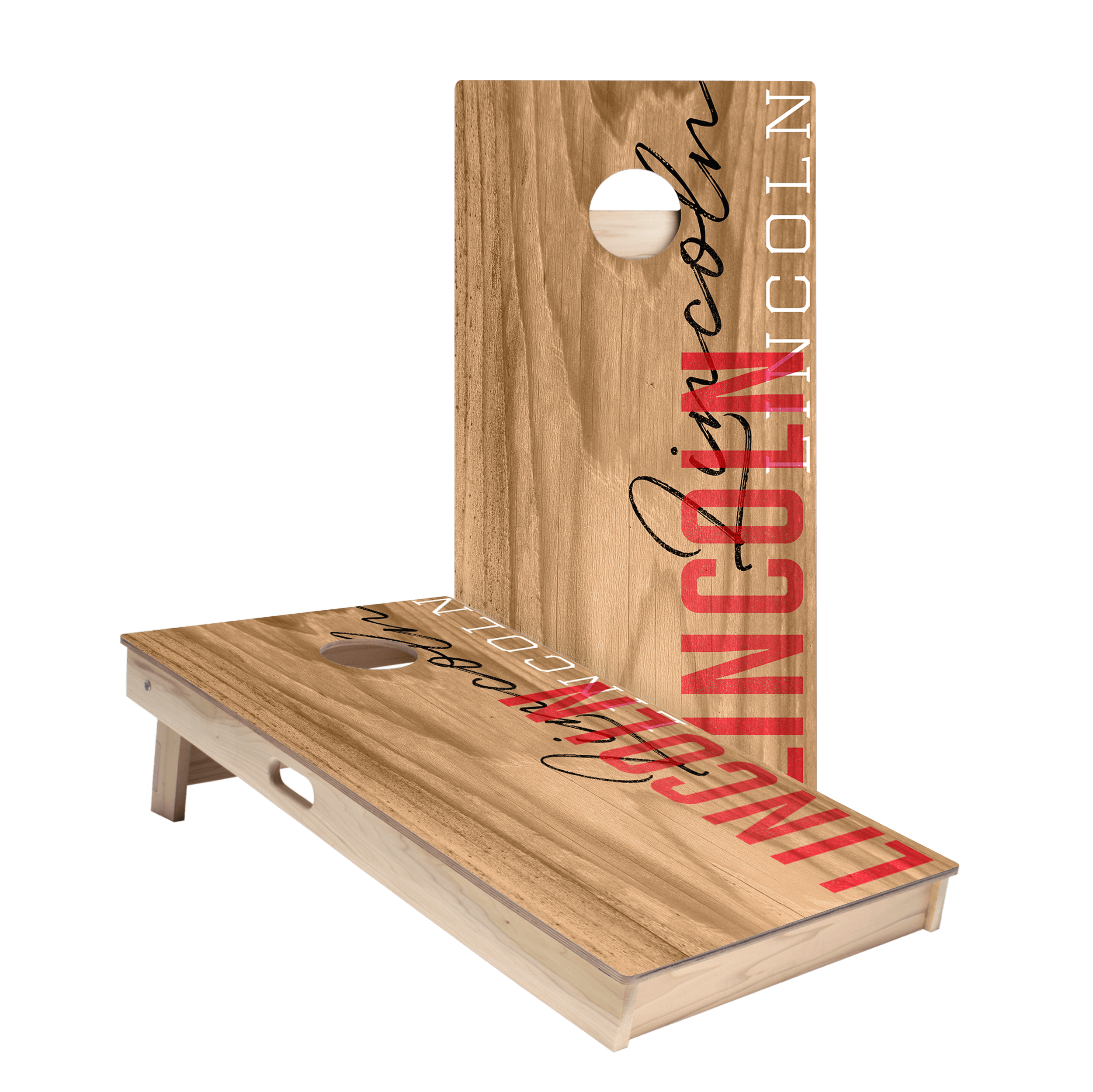 Lincoln Campus Gameday Star Cornhole Boards