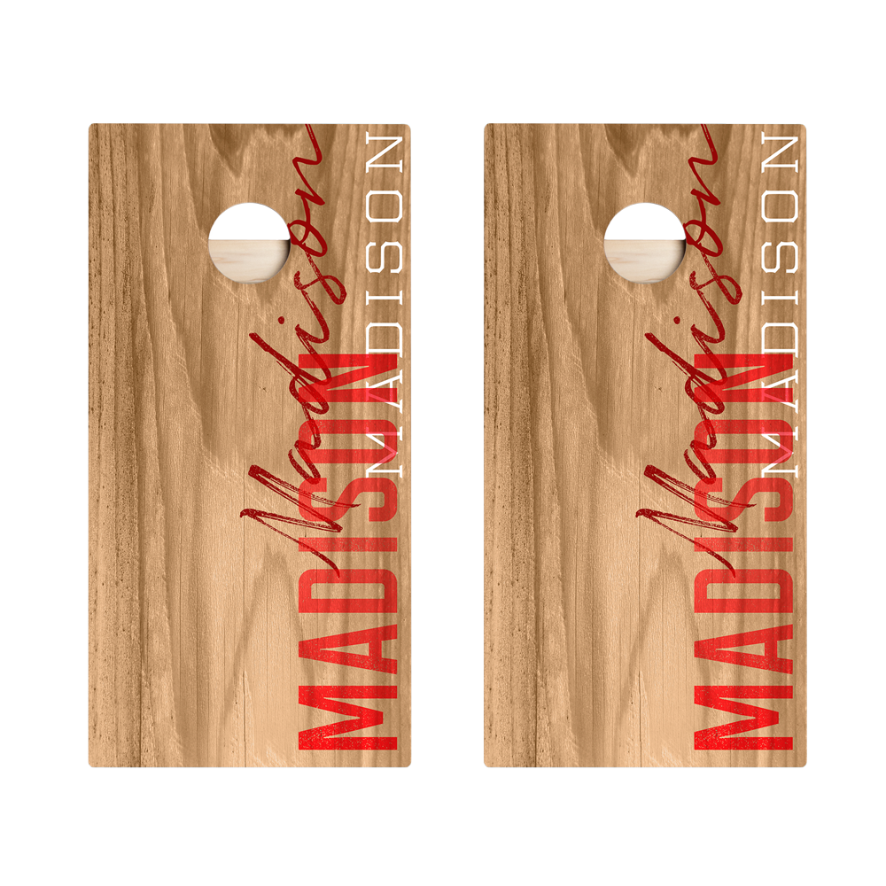 Madison Campus Gameday Star Cornhole Boards