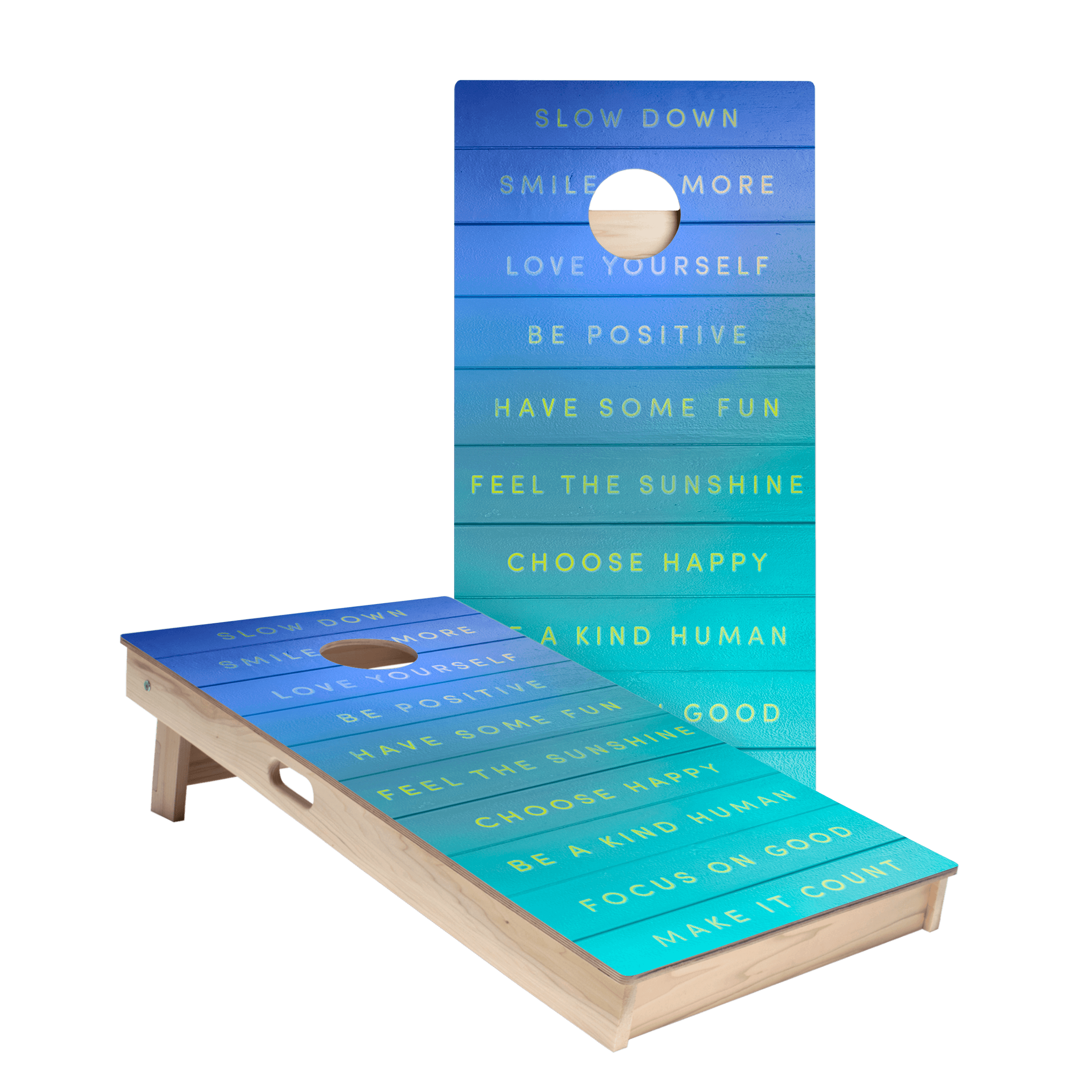 Be Your Best Star Cornhole Boards