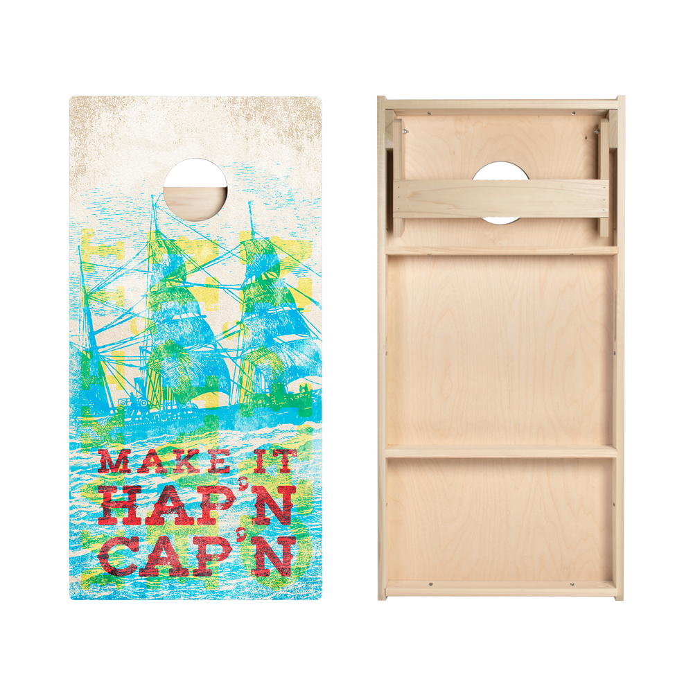 Make It Hap’n Cap’n Star Cornhole Boards
