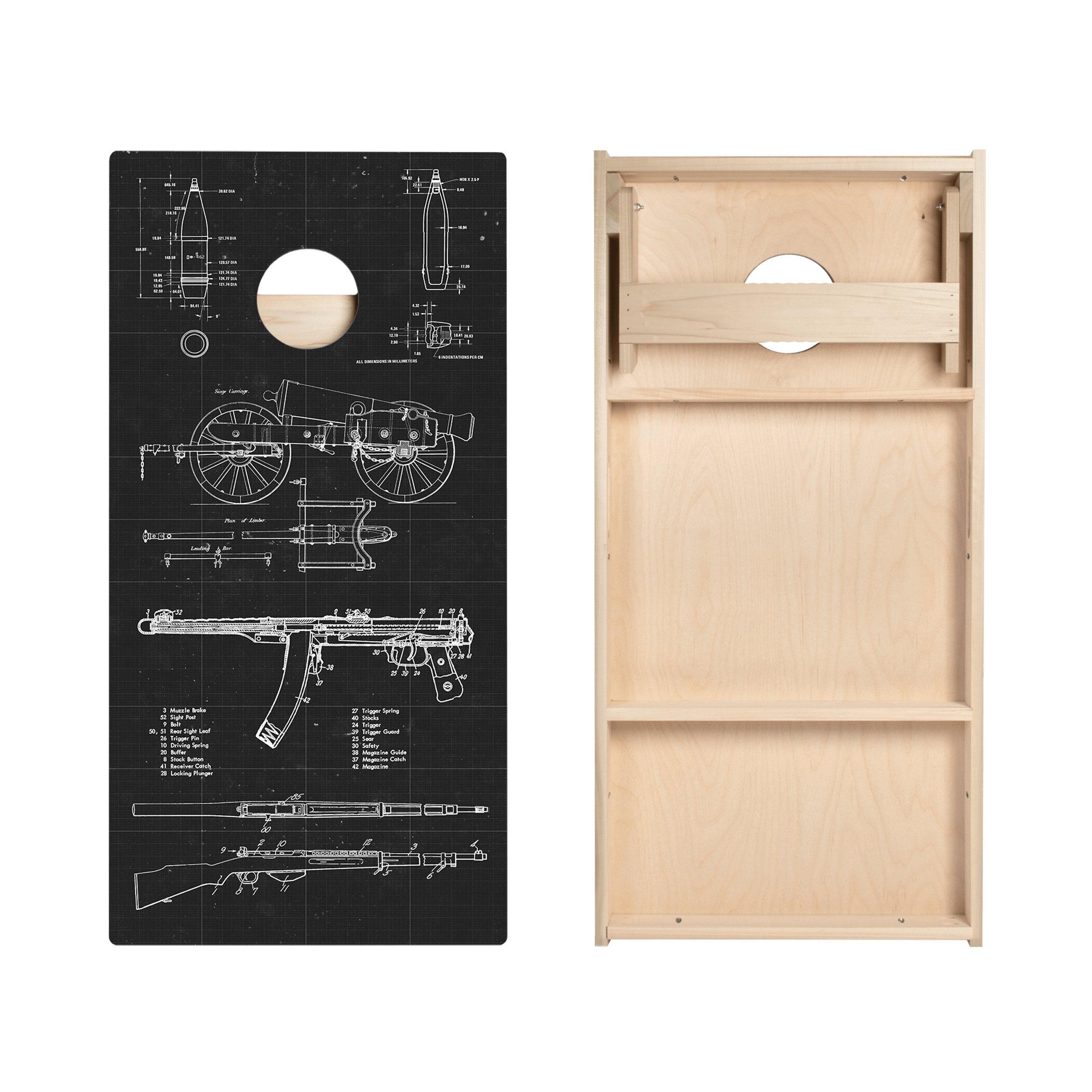 Arms Drawings Star Cornhole Boards