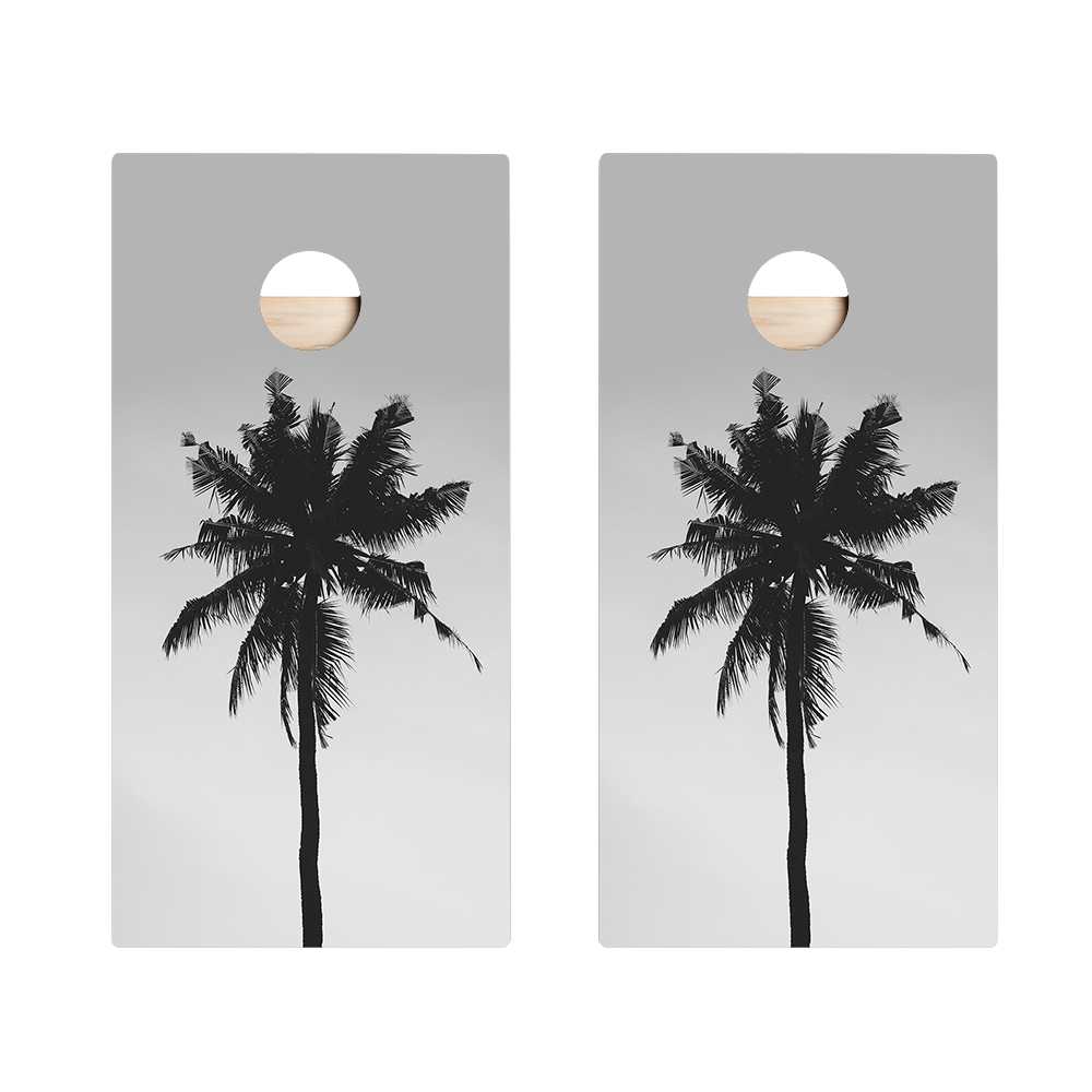 Palm Silhouette Star Cornhole Boards