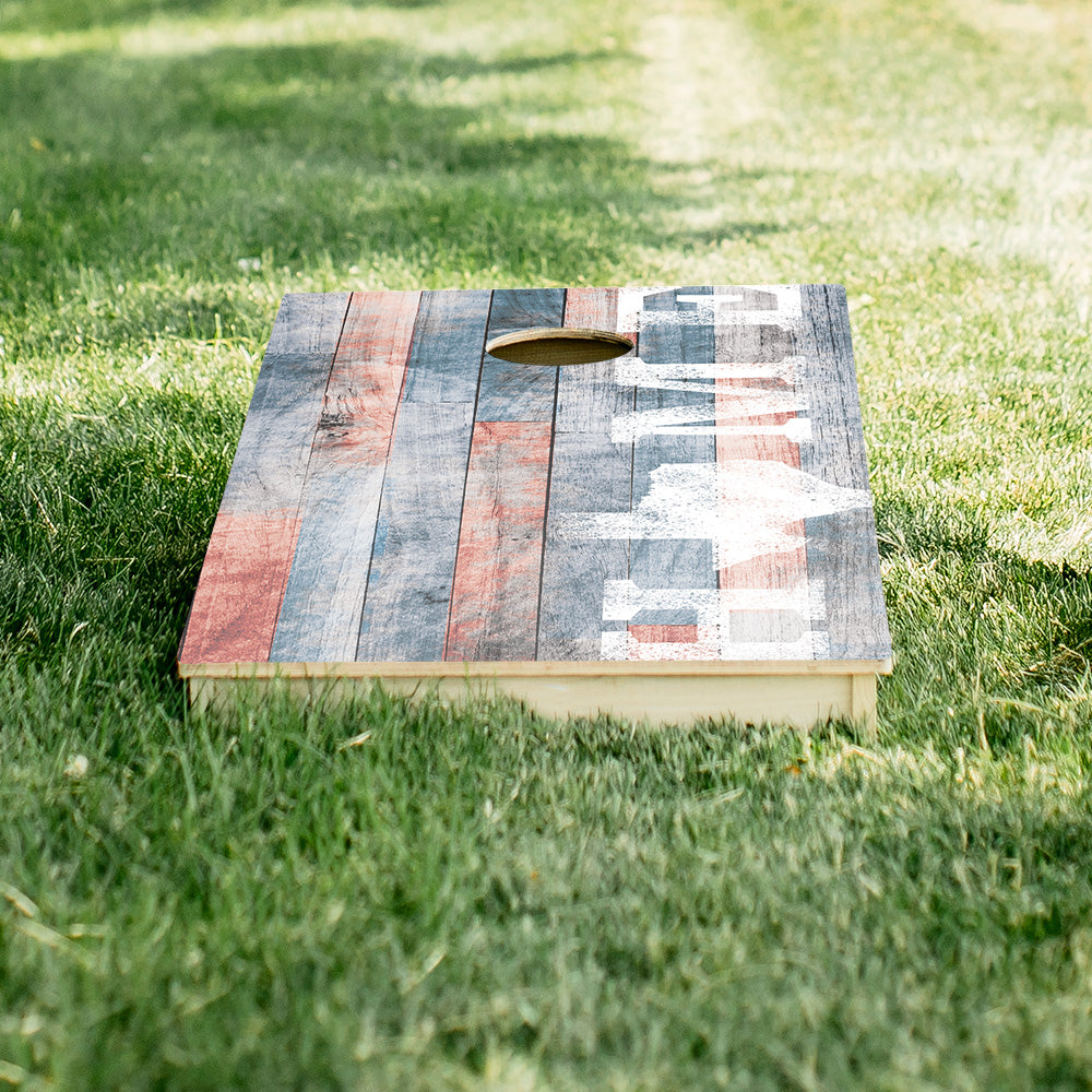 Home State Painted Wood Texas Star Cornhole Boards
