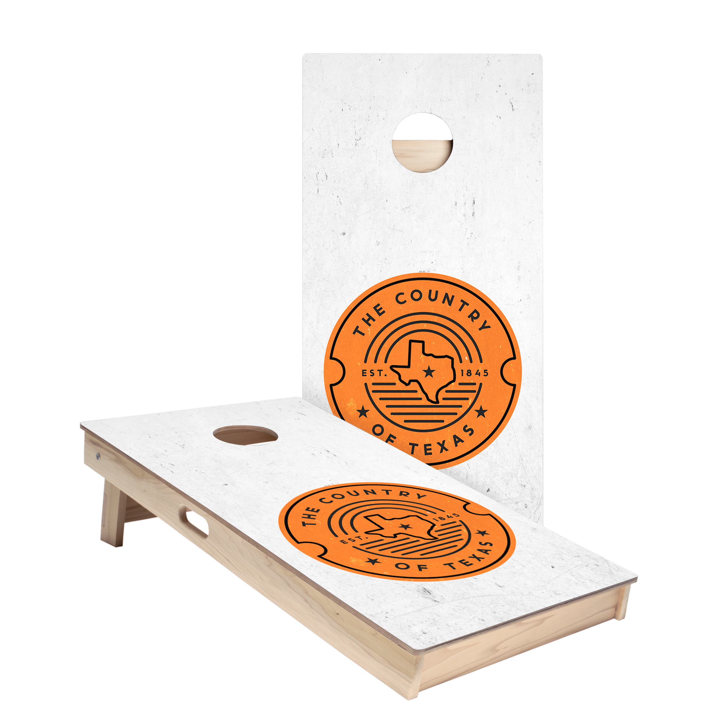 Country Of Texas Star Cornhole Boards