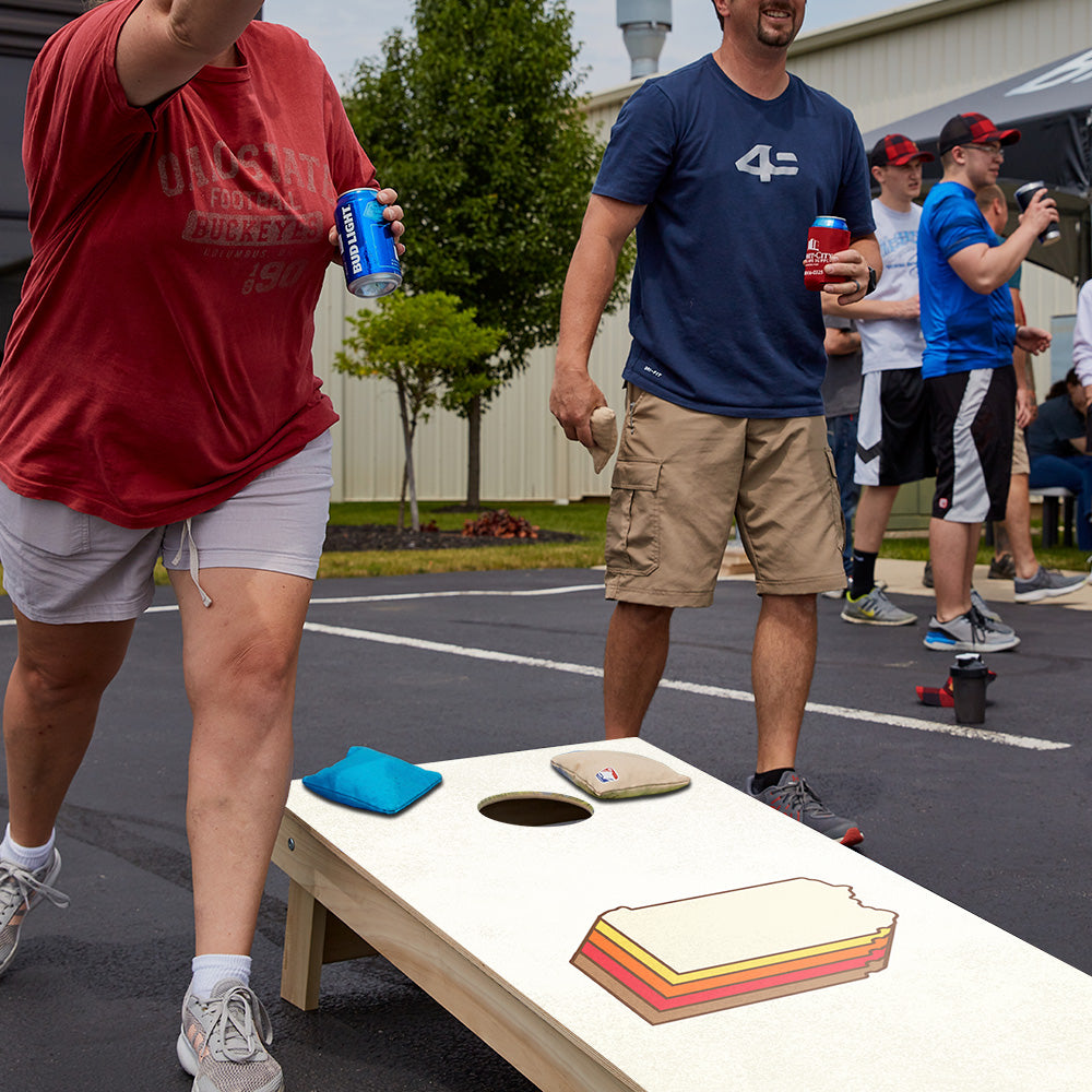 Retro Pennsylvania Star Cornhole Boards