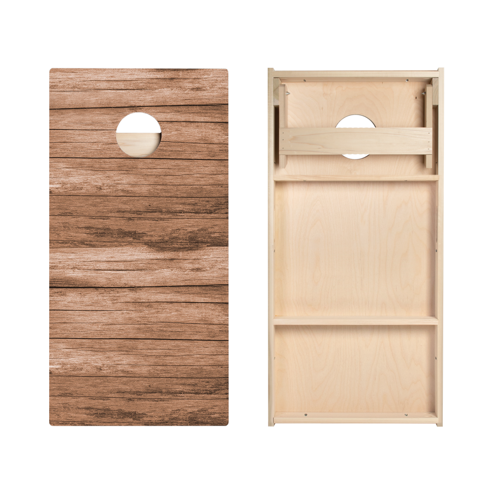 Horizontal Barn Wood Star Cornhole Boards