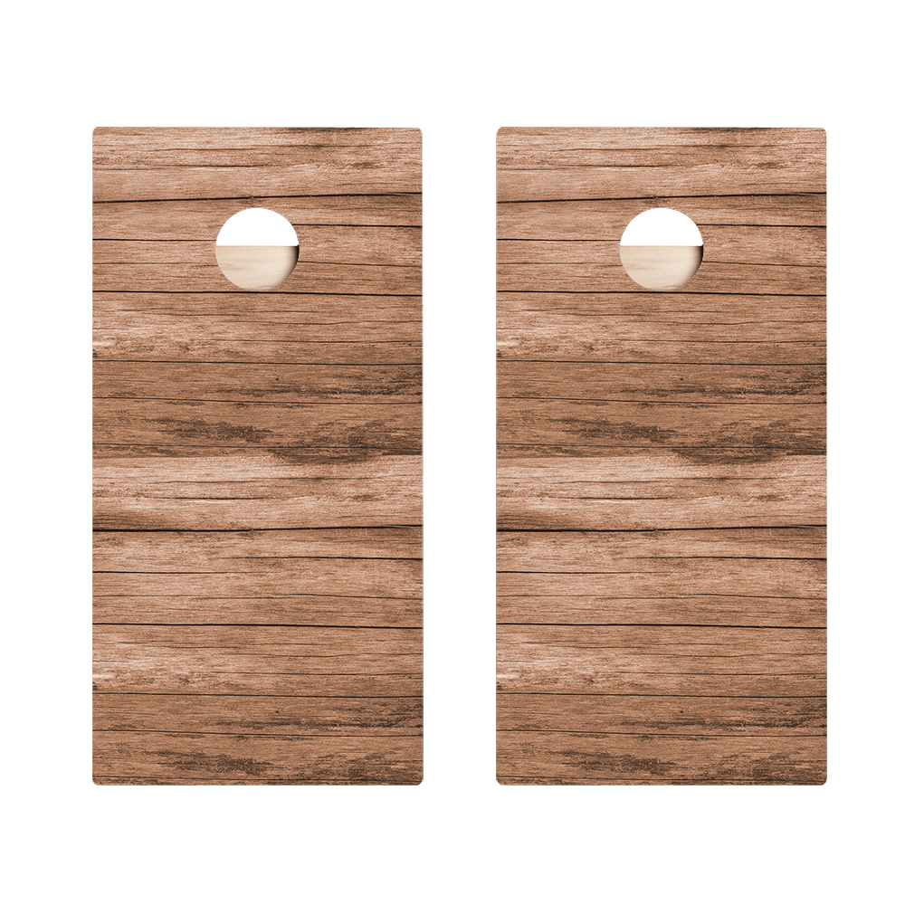 Horizontal Barn Wood Star Cornhole Boards