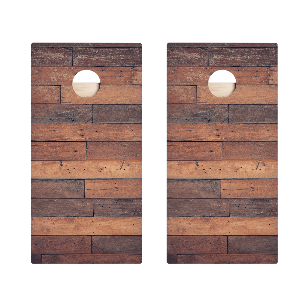 Horizontal Rustic Wood Star Cornhole Boards