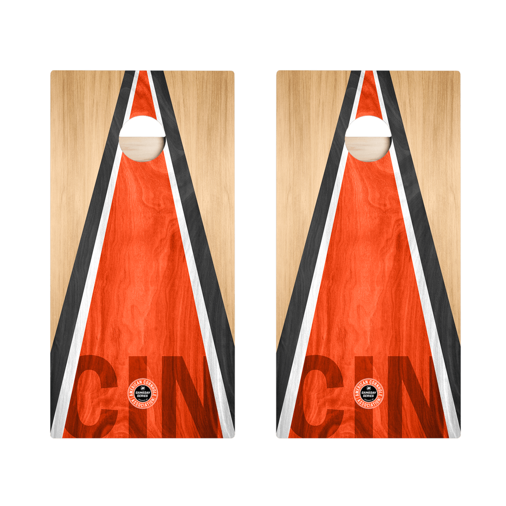 Cincinnati Football Gameday Classic Triangle Star Cornhole Boards