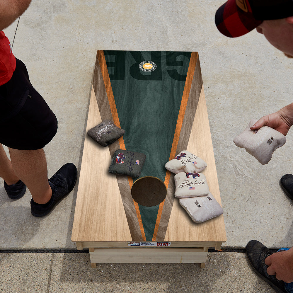 Green Bay Football Gameday Classic Triangle Star Cornhole Boards
