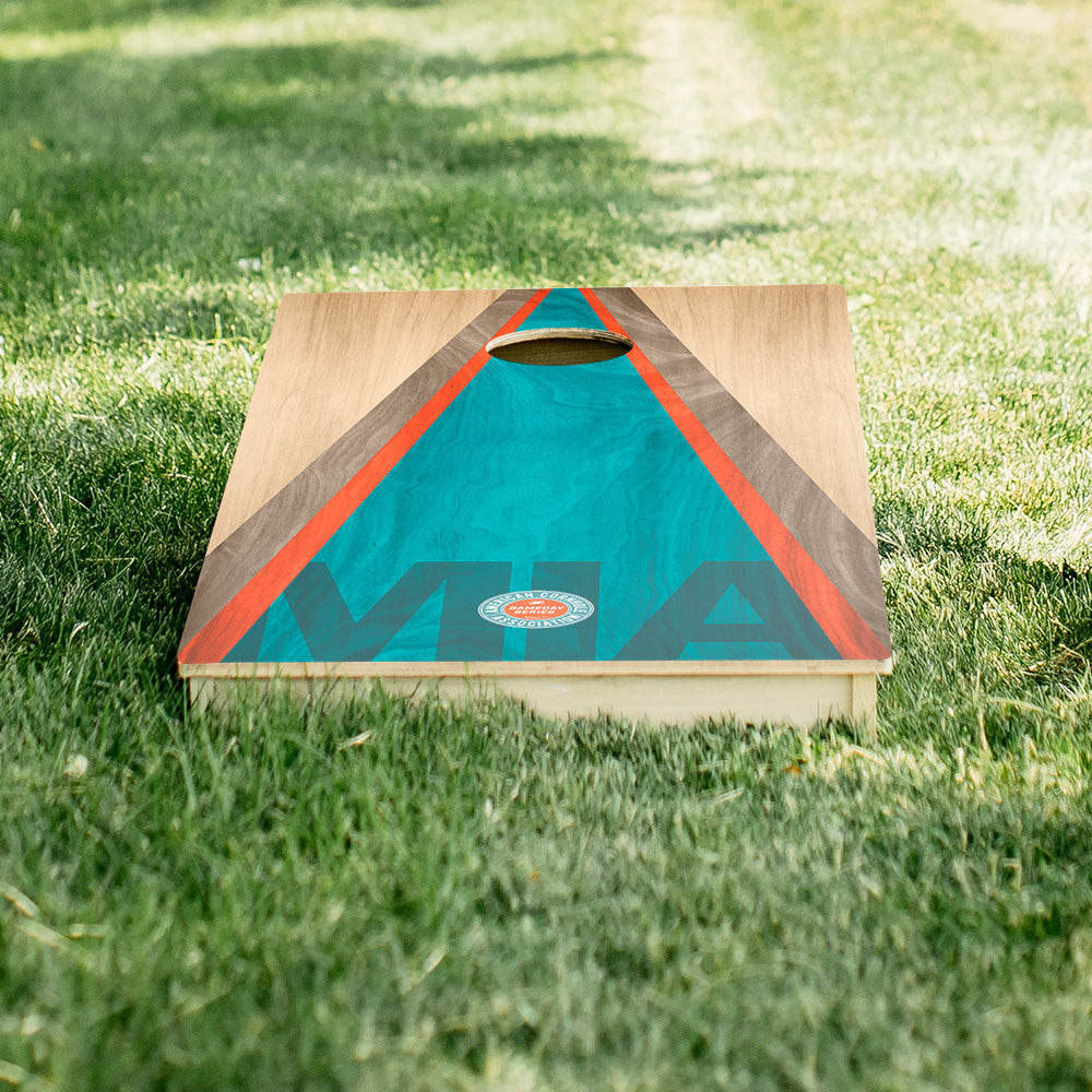 Miami Football Gameday Classic Triangle Star Cornhole Boards