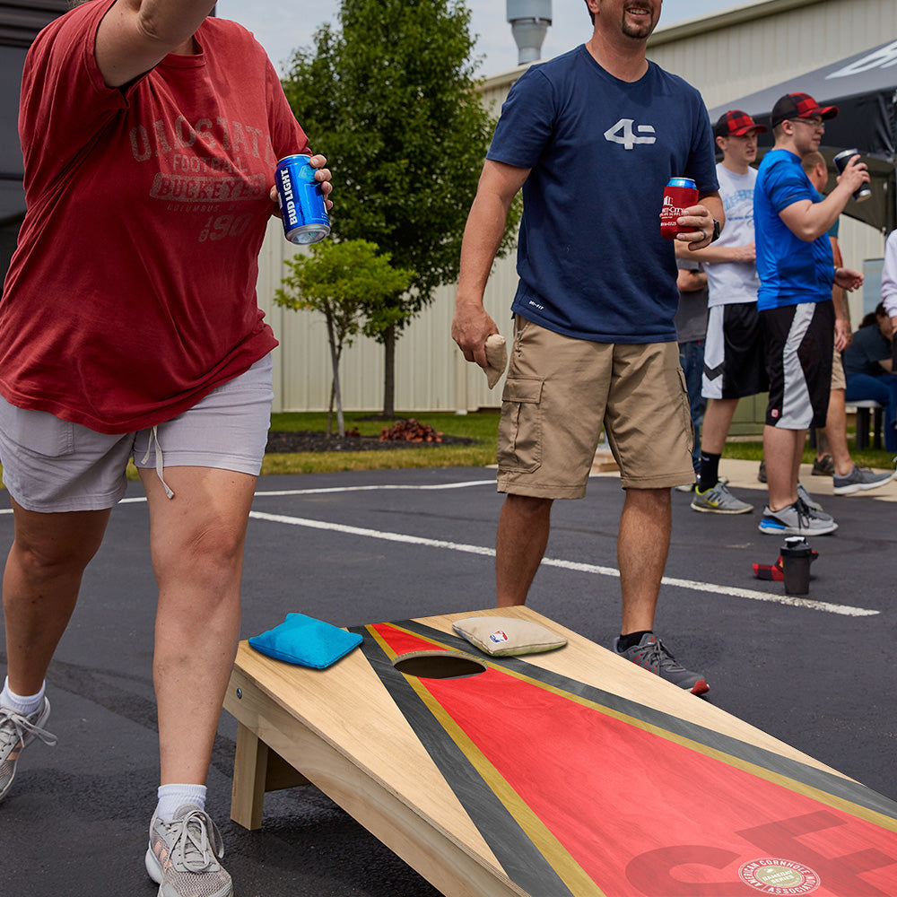 San Francisco Football Gameday Classic Triangle Star Cornhole Boards