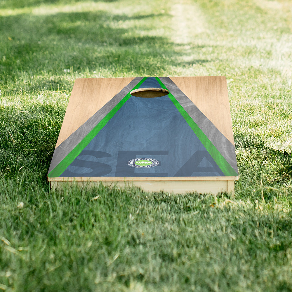 Seattle Football Gameday Classic Triangle Star Cornhole Boards