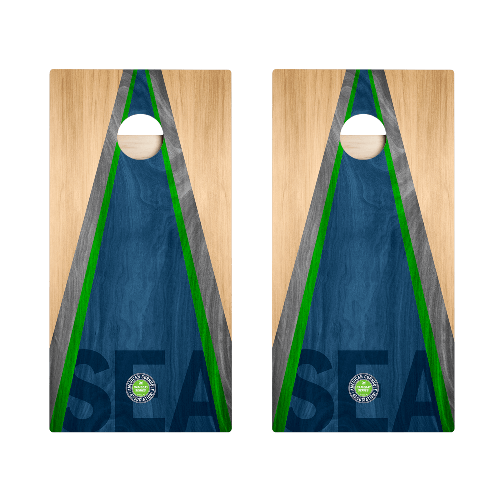 Seattle Football Gameday Classic Triangle Star Cornhole Boards
