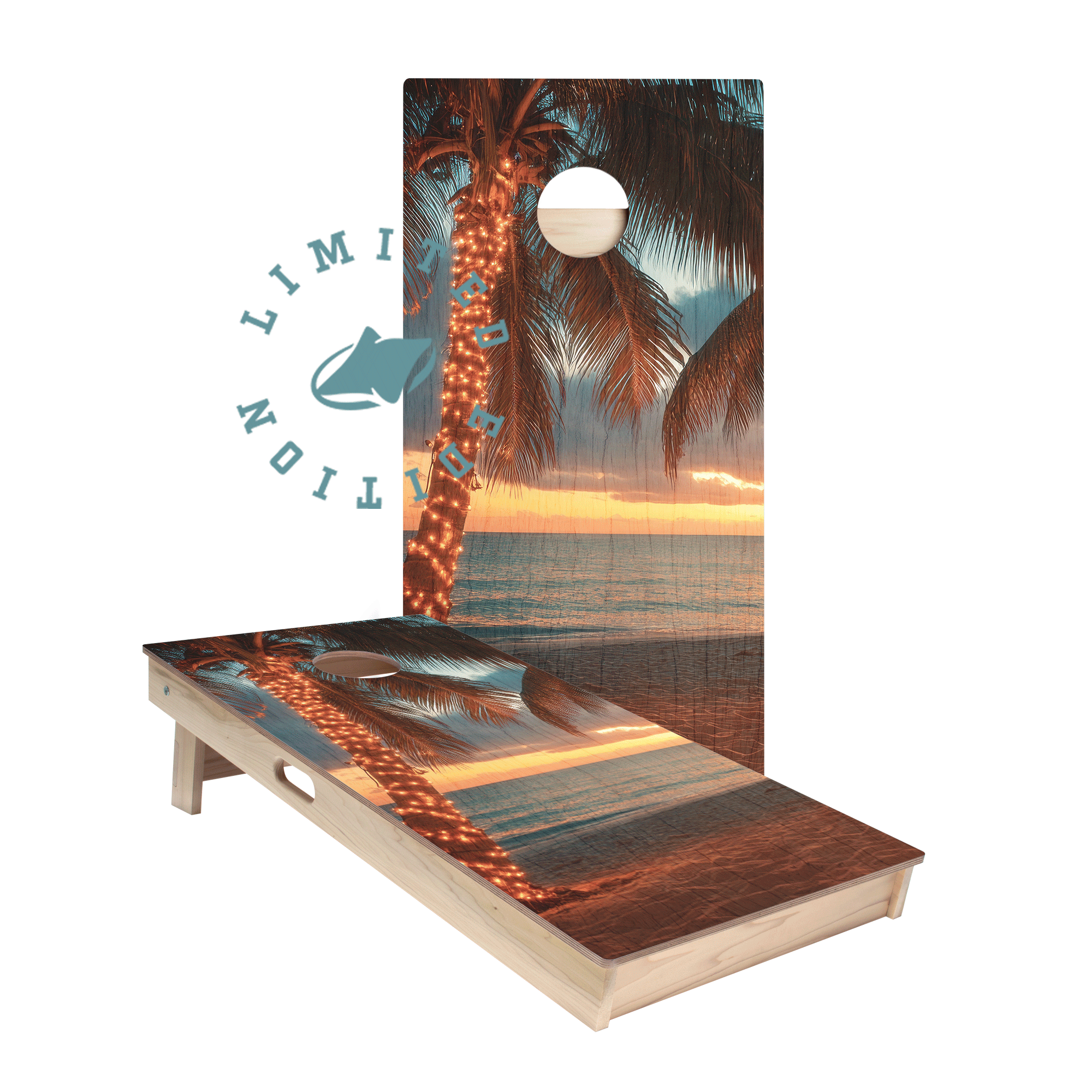 Tropical Christmas Limited Edition Star Cornhole Boards | 12.24 Drop