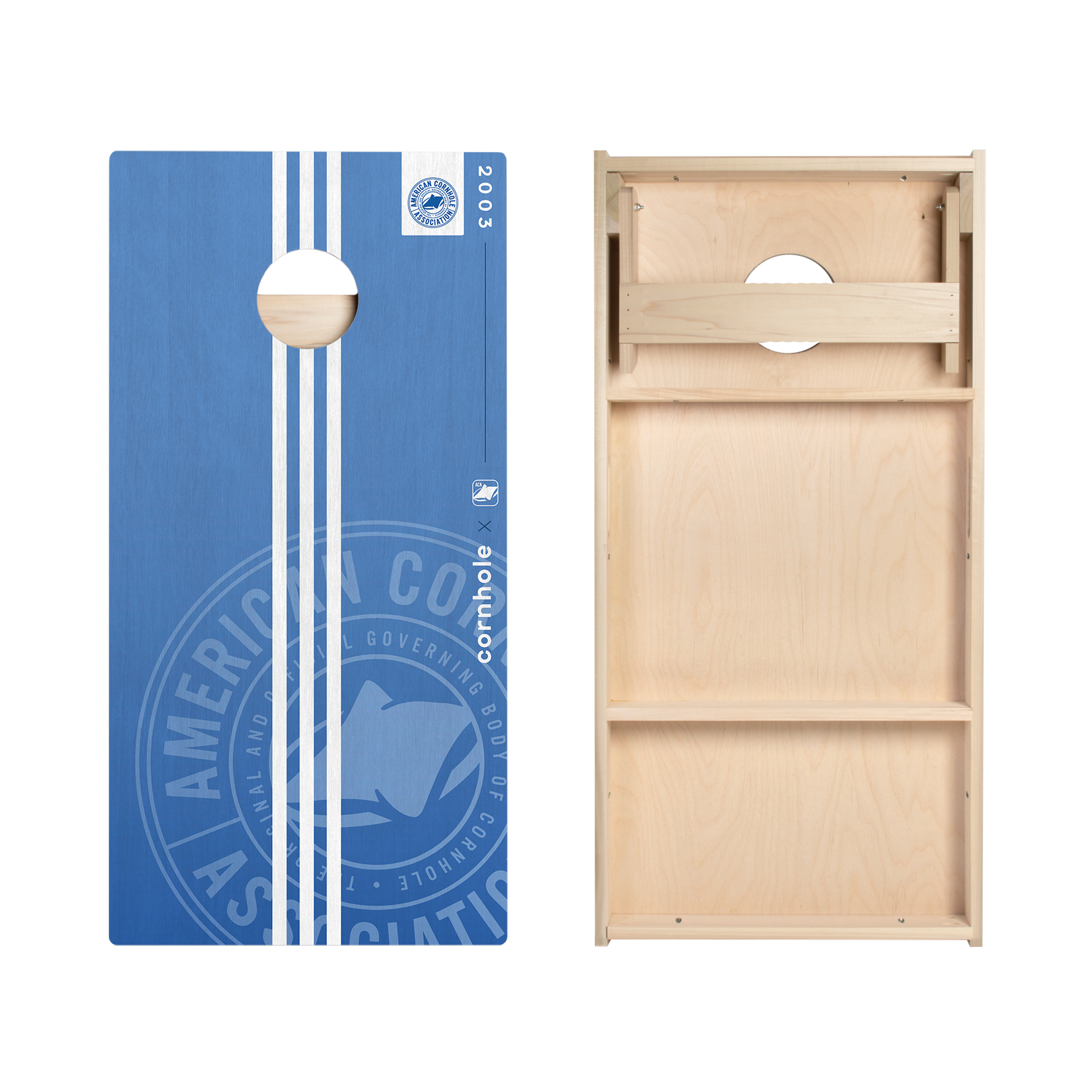 ACA Logo Racer Stripes Star Cornhole Boards