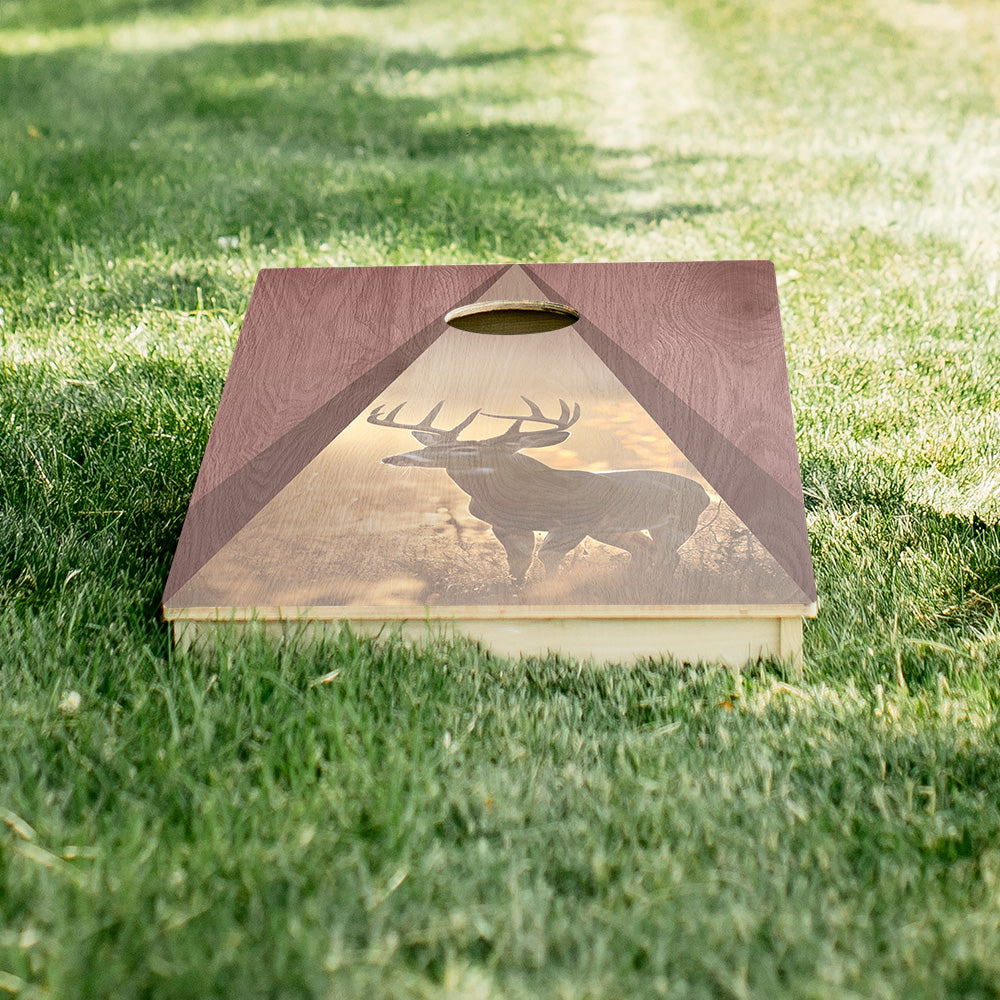 Big Buck Triangle Star Cornhole Boards
