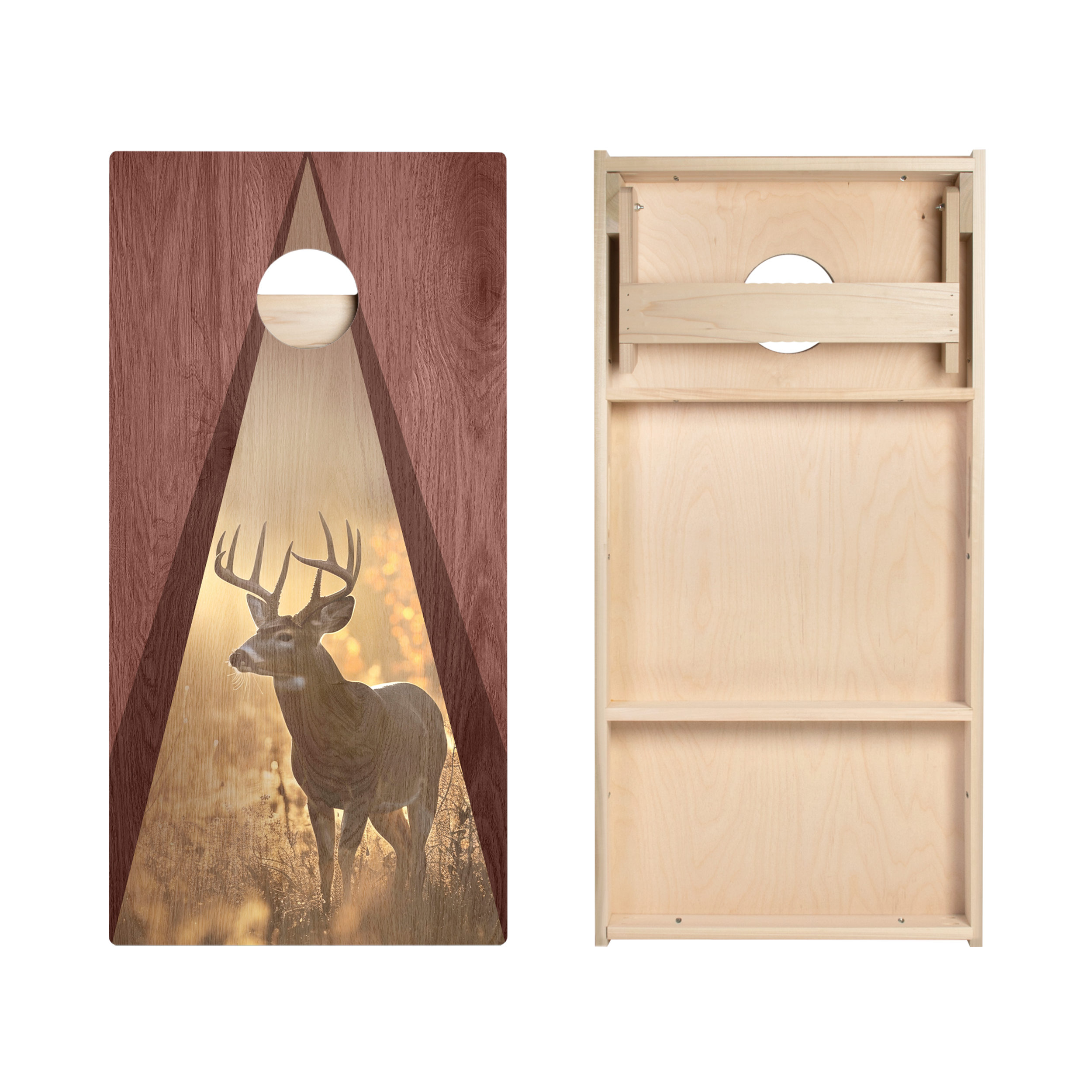 Big Buck Triangle Star Cornhole Boards
