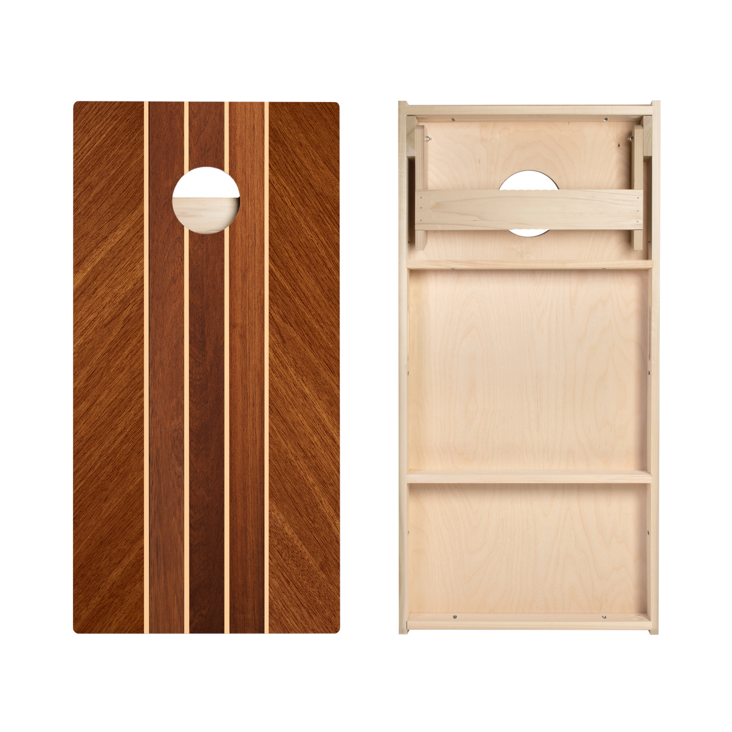 Nautical Wood Stripes Star Cornhole Boards