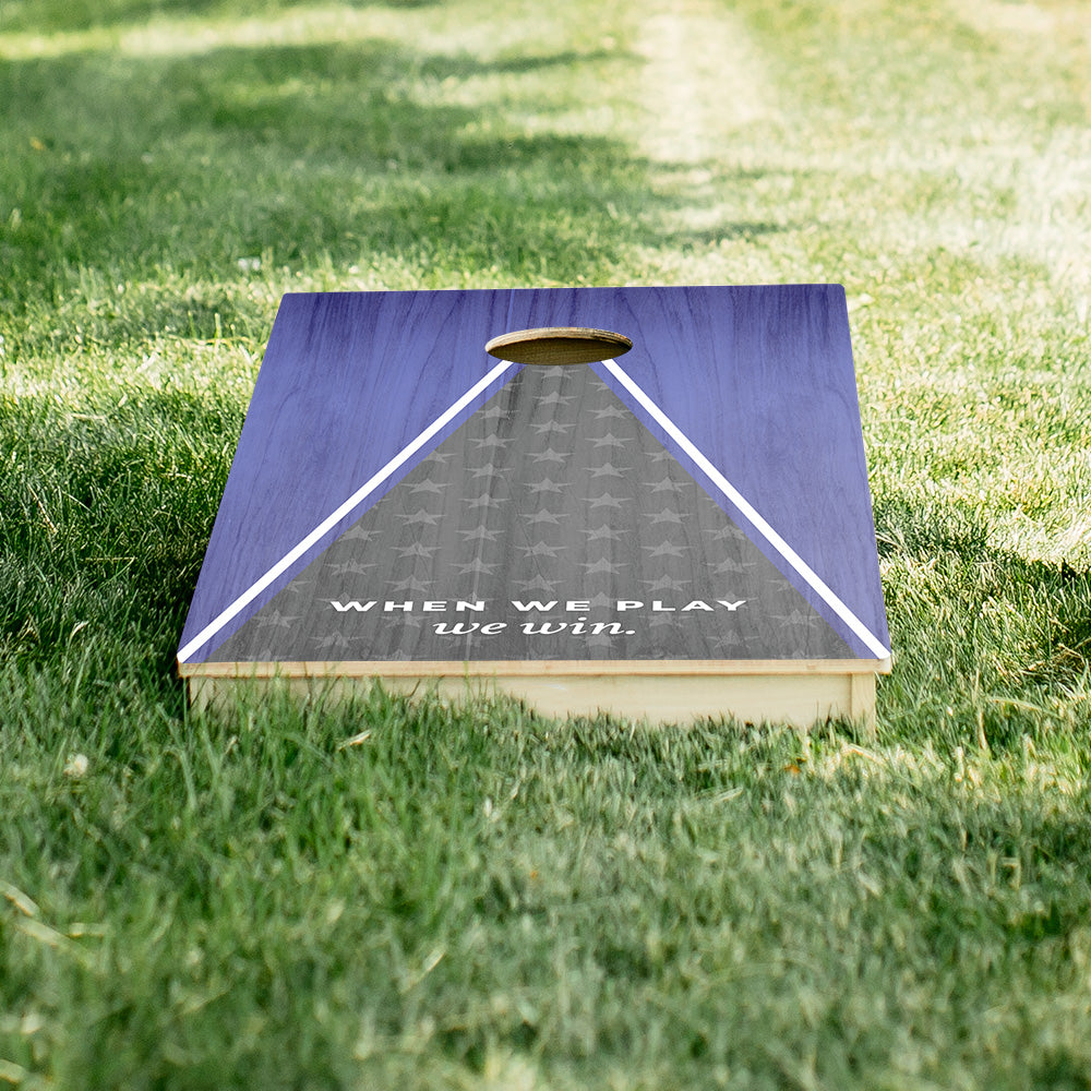 Play to Win Patriotic Limited Edition Star Cornhole Boards | 11.24 Drop