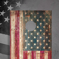Patriotic Cornhole Boards Icon Menu Collection