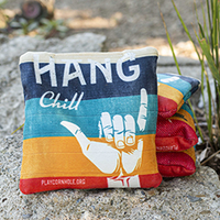 Retro Cornhole Bags Icon Menu Collection