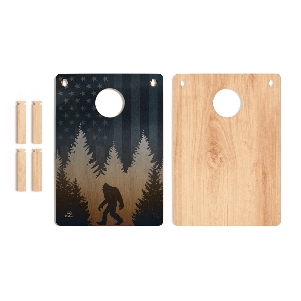 22in x 31in American Sasquatch 1-Hole Weekender Travel Cornhole Boards