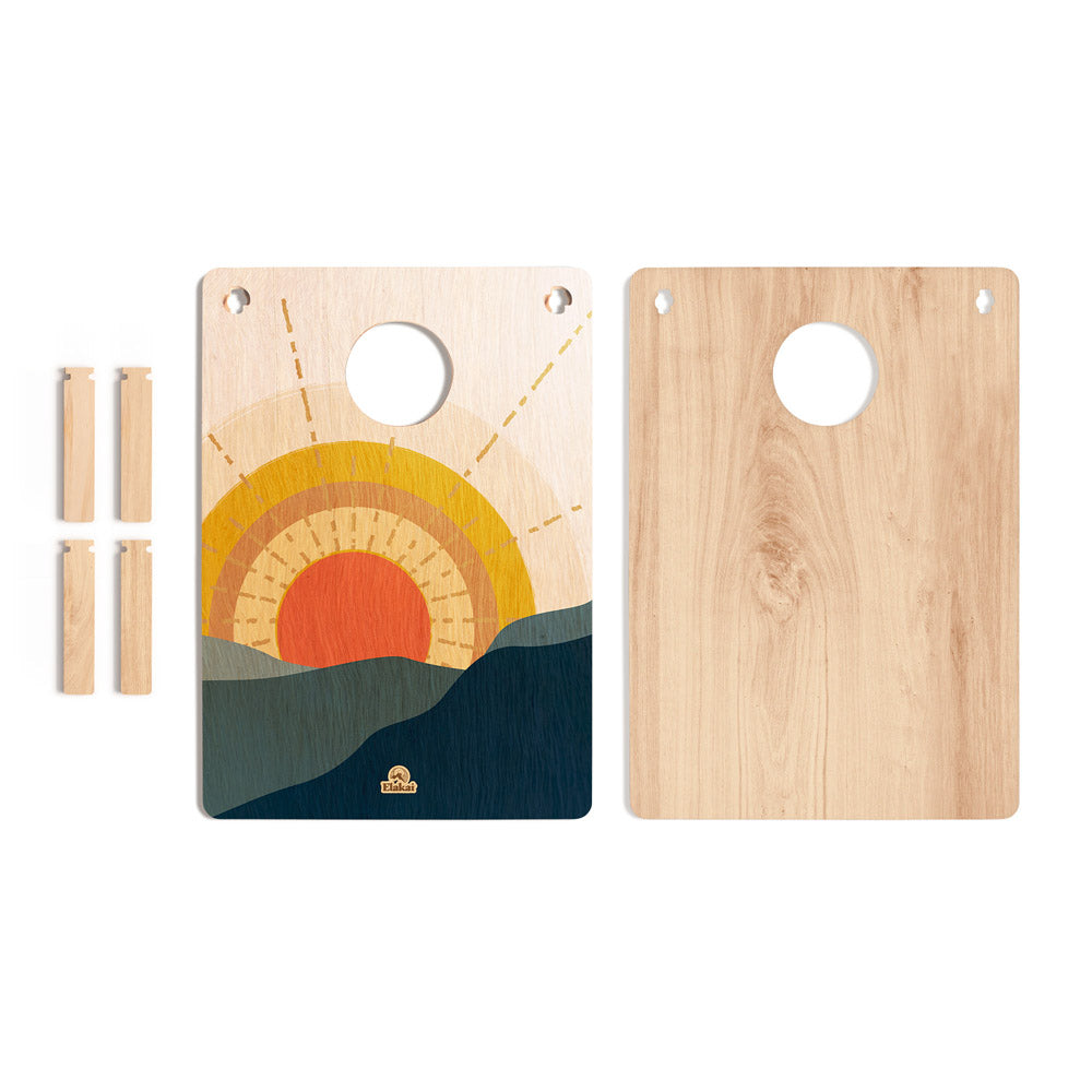 22in x 31in Sunrise 1-Hole Weekender Travel Cornhole Boards