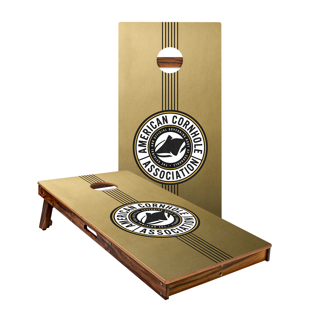 Gold Champ Stripes Gold Series Cornhole Boards