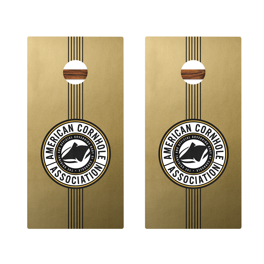 Gold Champ Stripes Gold Series Cornhole Boards