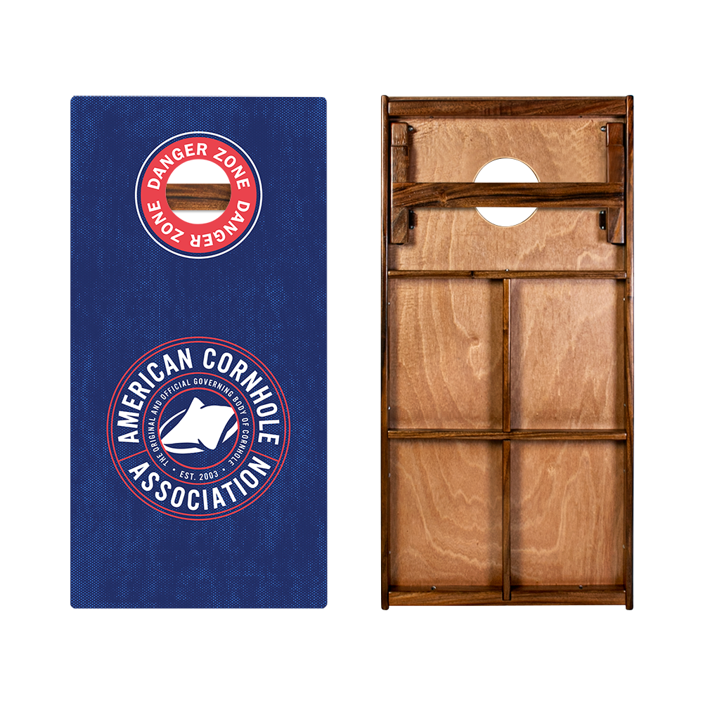 Official ACA Blue Tournament Badge Gold Series Cornhole Boards