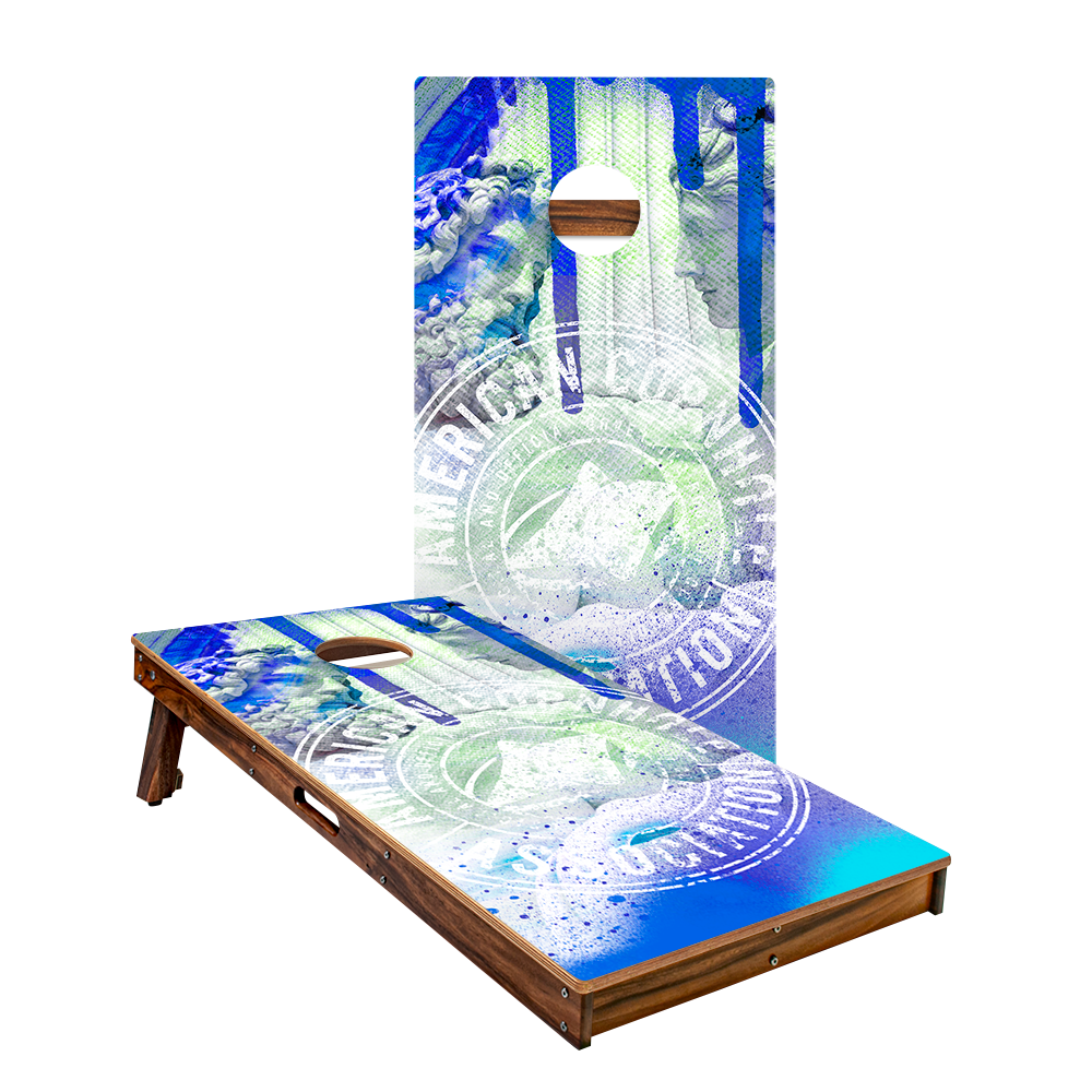 ACA Street Art Tournament Badge Gold Series Cornhole Boards