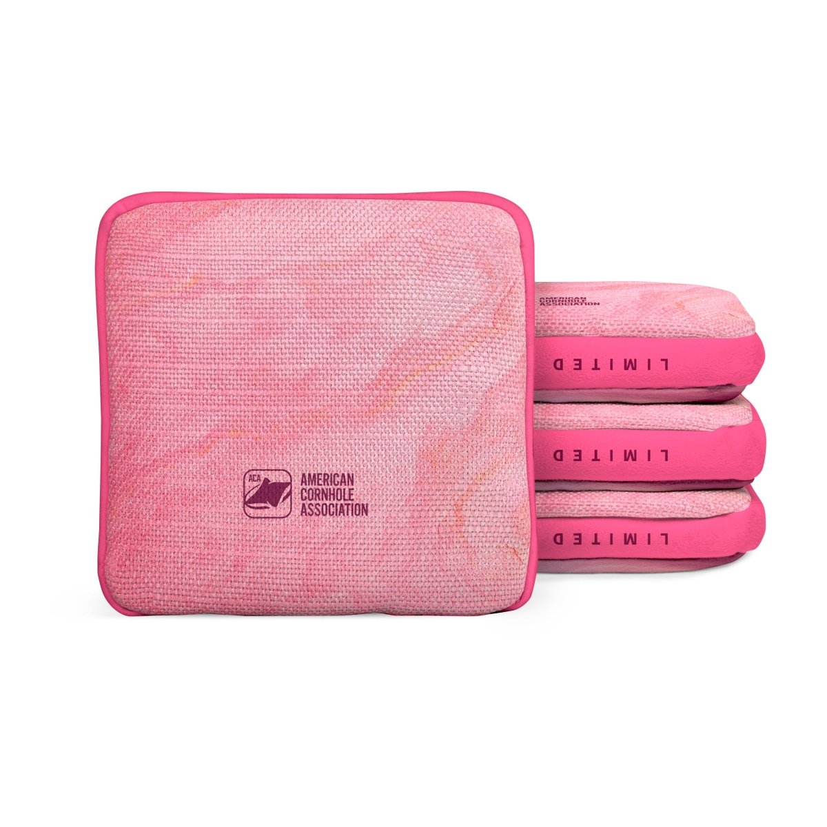 Abstract Swirl Pink Limited Edition Synergy Edge Cornhole Bags | 10.24 Drop - American Cornhole Association