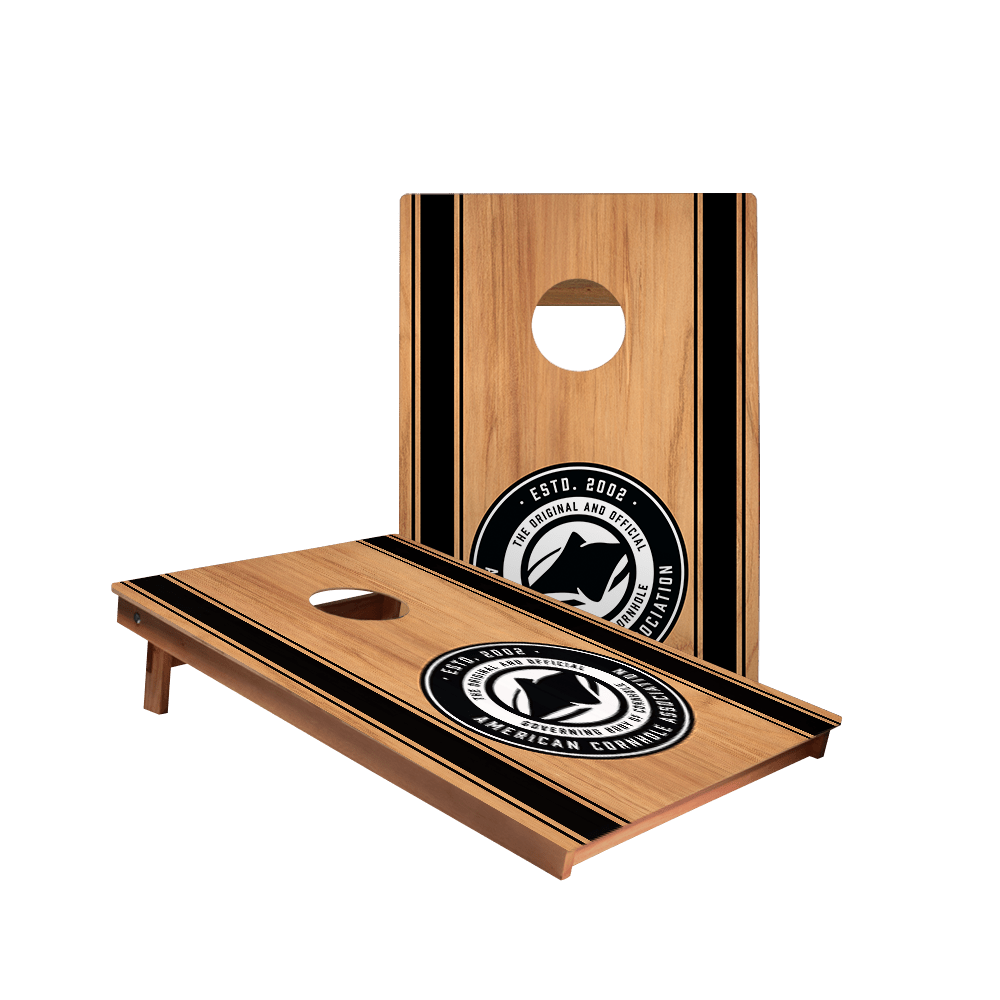 ACA Classic Stripes Backyard 2300 Cornhole Boards - WACA - 900417 | American Cornhole Association