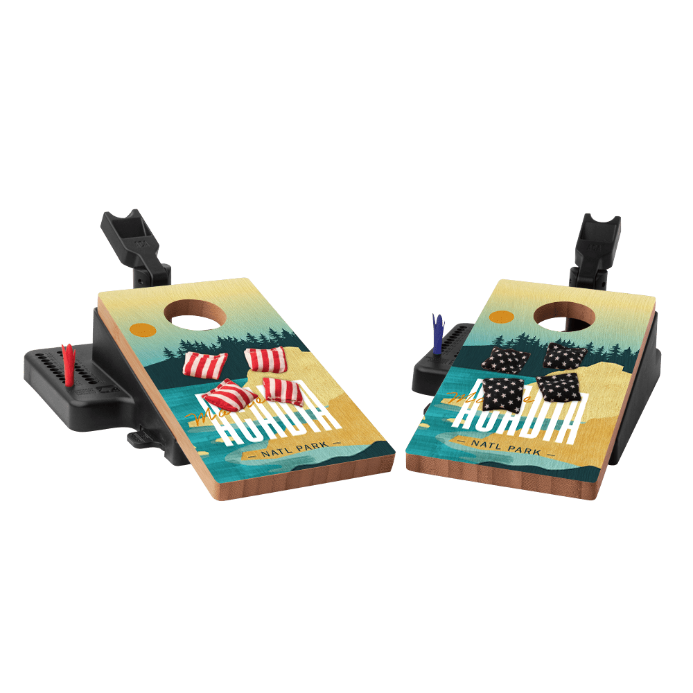 Acadia Double Chuck Mini Cornhole Tabletop Game, - American Cornhole Association