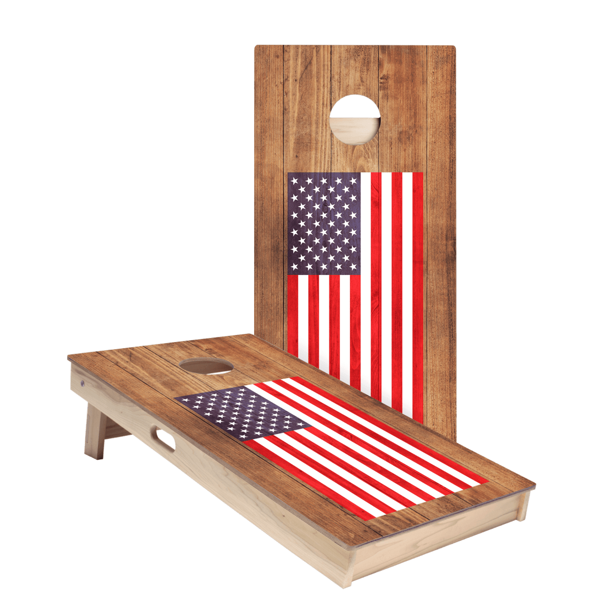 American Flag Star Cornhole Boards - ACA - 000297 | American Cornhole Association