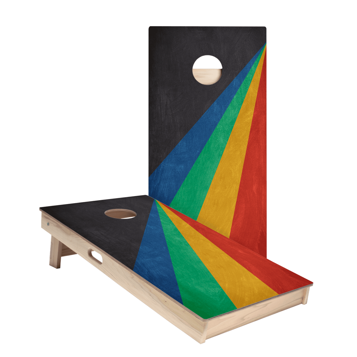 Angled Stripes Star Cornhole Boards - ACA - 000302 | American Cornhole Association