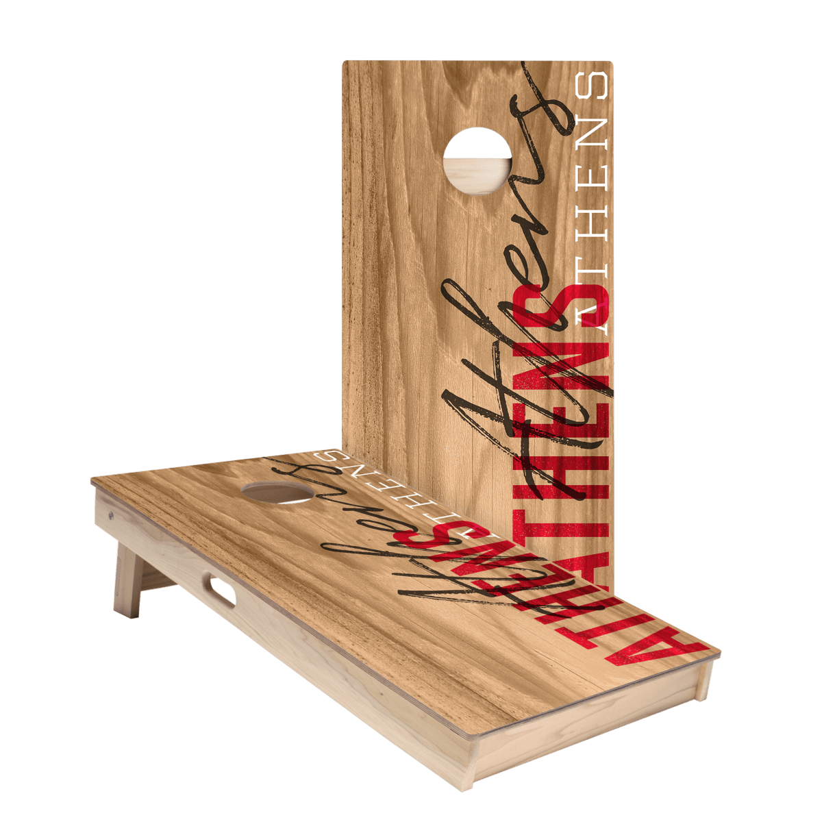 Athens Campus Gameday Star Cornhole Boards - ACA - 000200 | American Cornhole Association